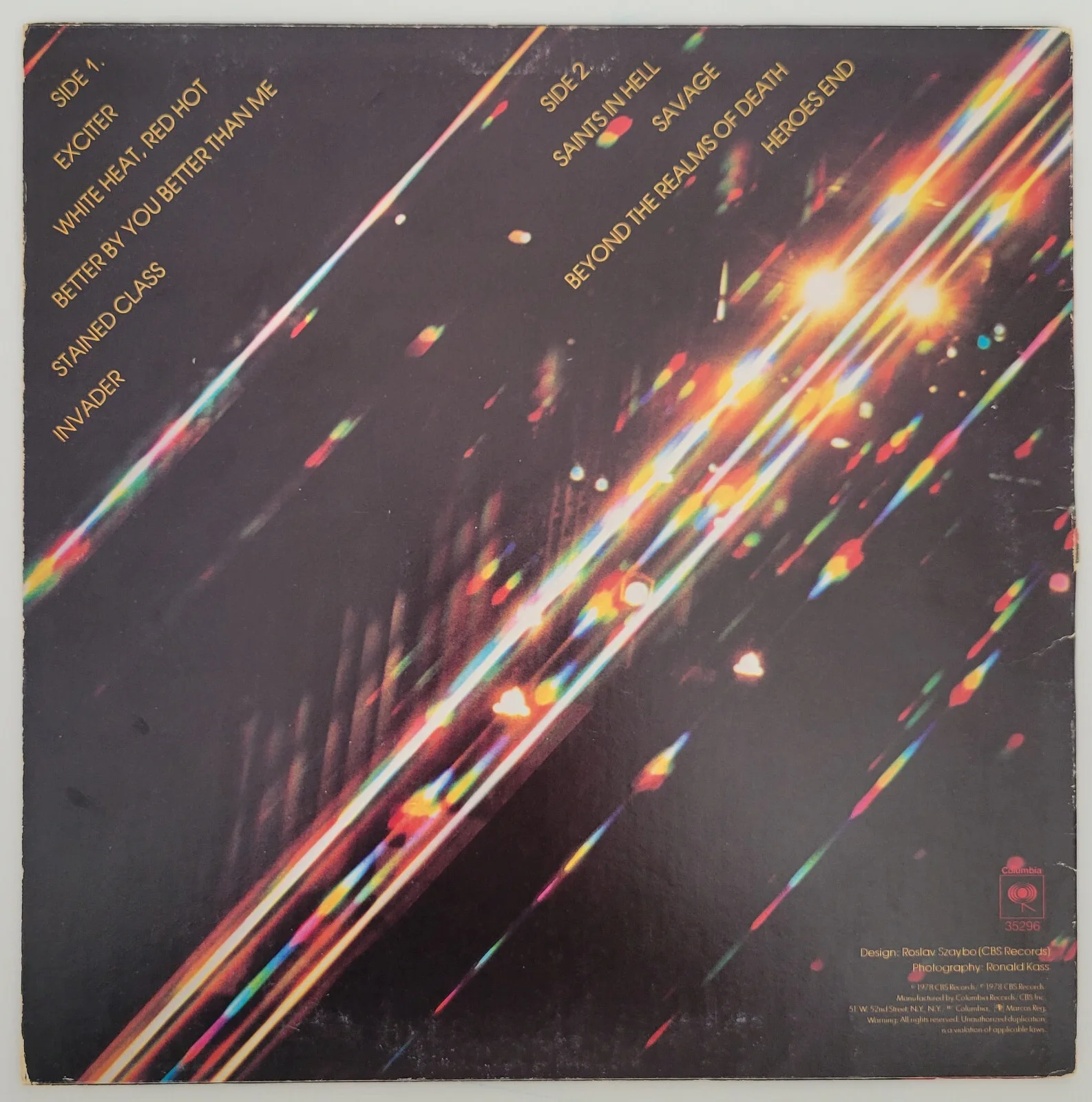Judas Priest Signed Stained Class Album COA Exact Proof Vinyl Record Autographed, image 4