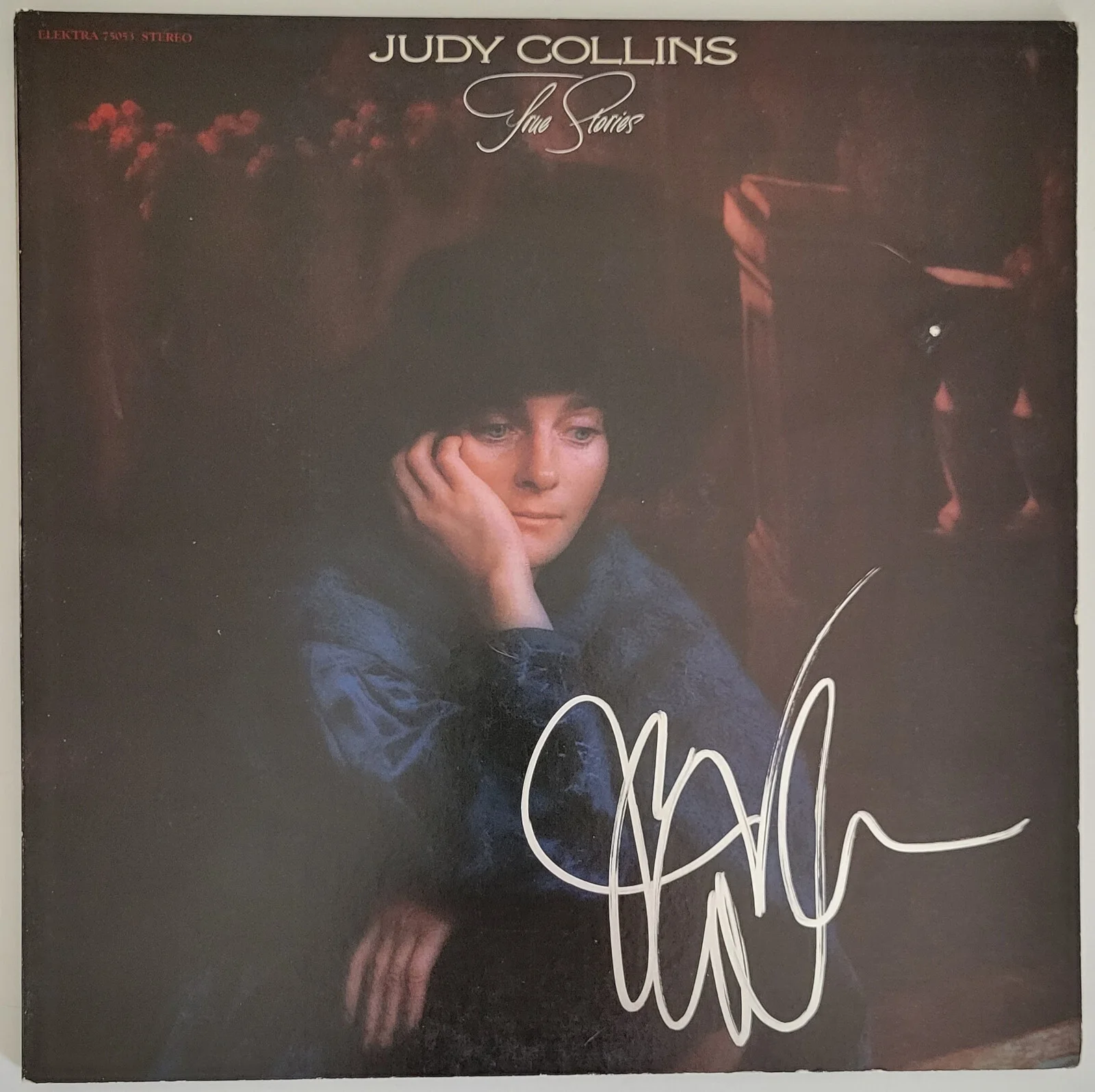 Judy Collins signed True Stories and other Dreams album vinyl record COA proof, image 3