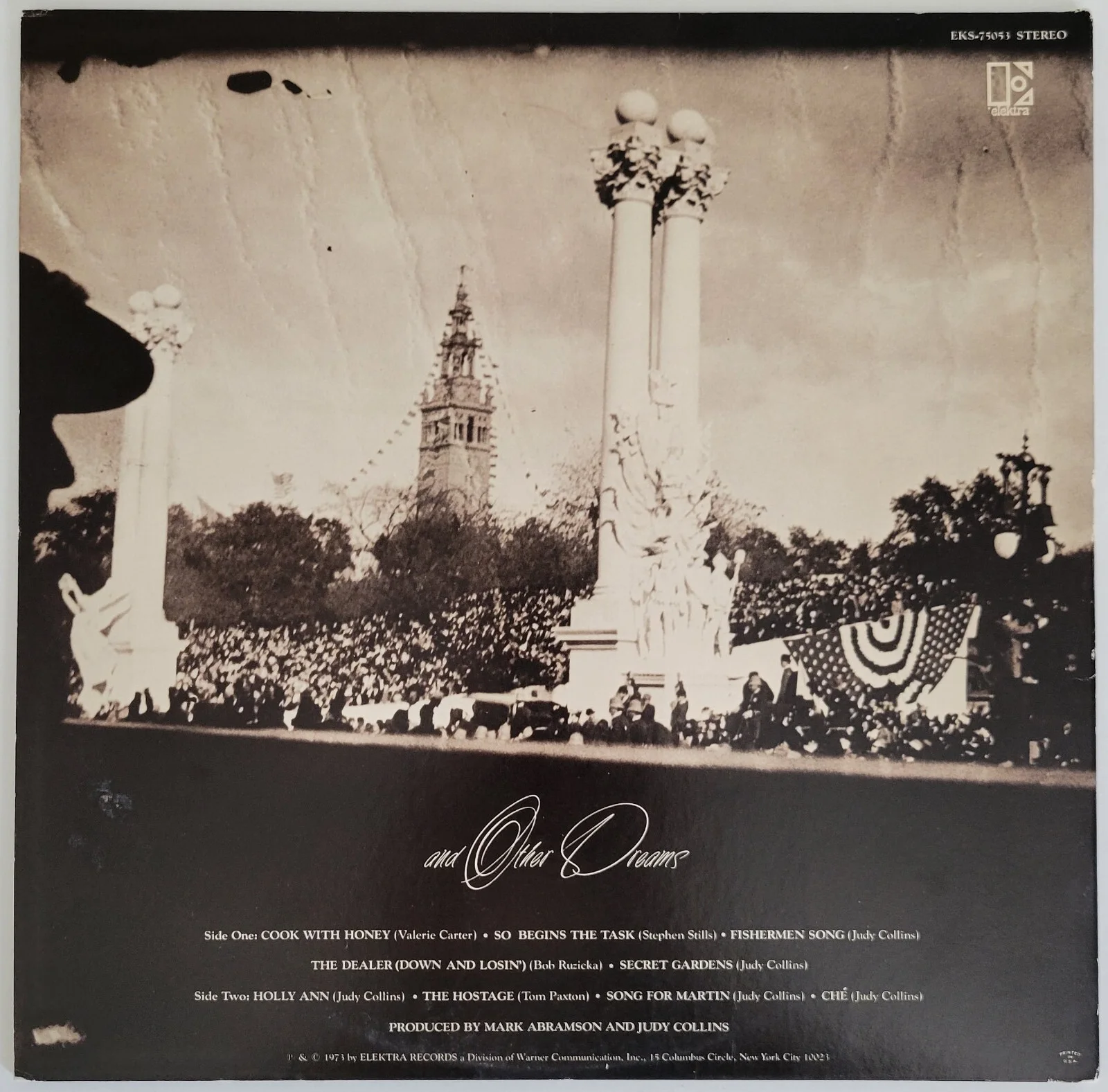 Judy Collins signed True Stories and other Dreams album vinyl record COA proof, image 4