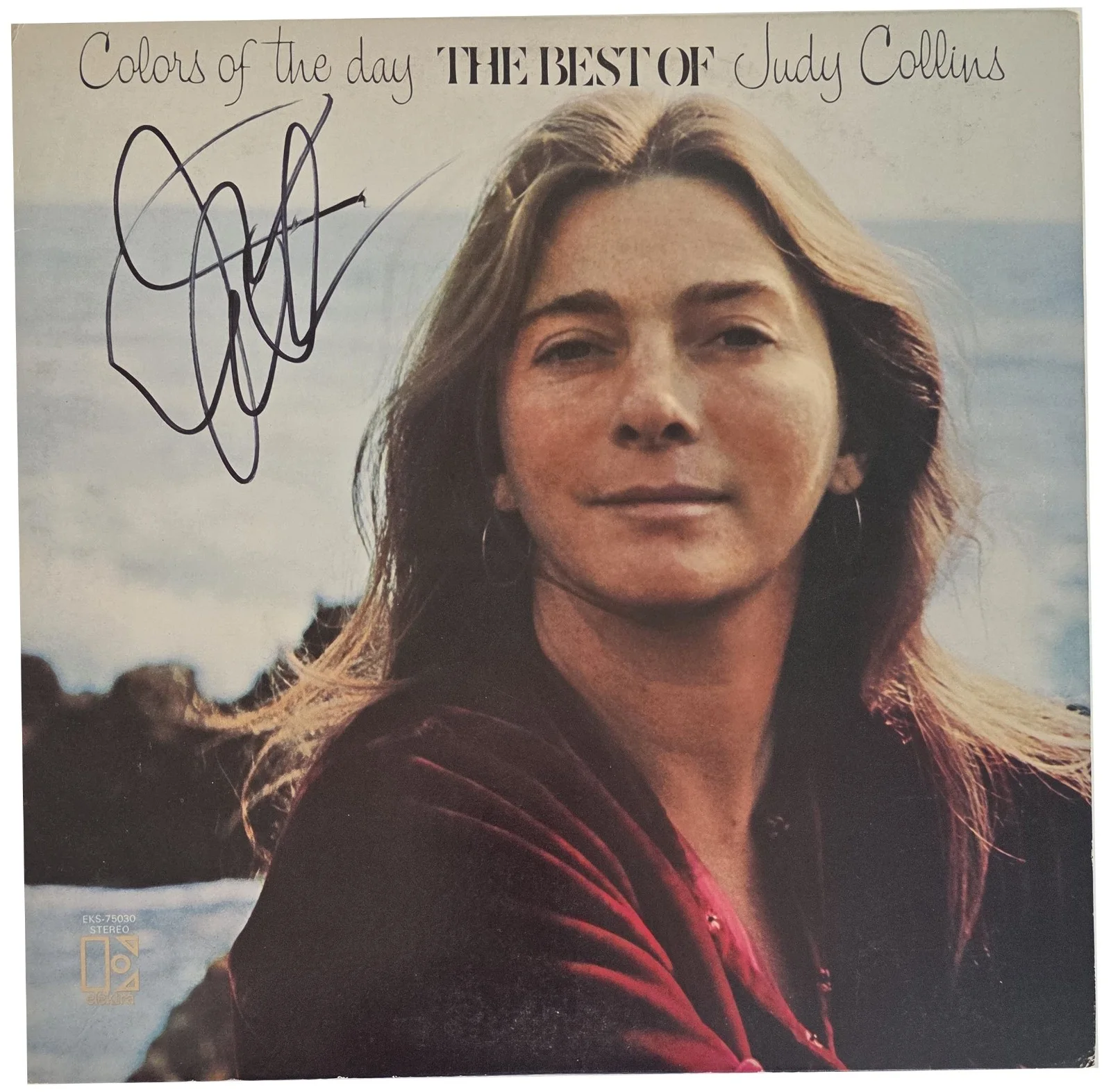 Judy Collins Signed Colors of the Day Album COA Proof Autographed Vinyl Record, изображение 3