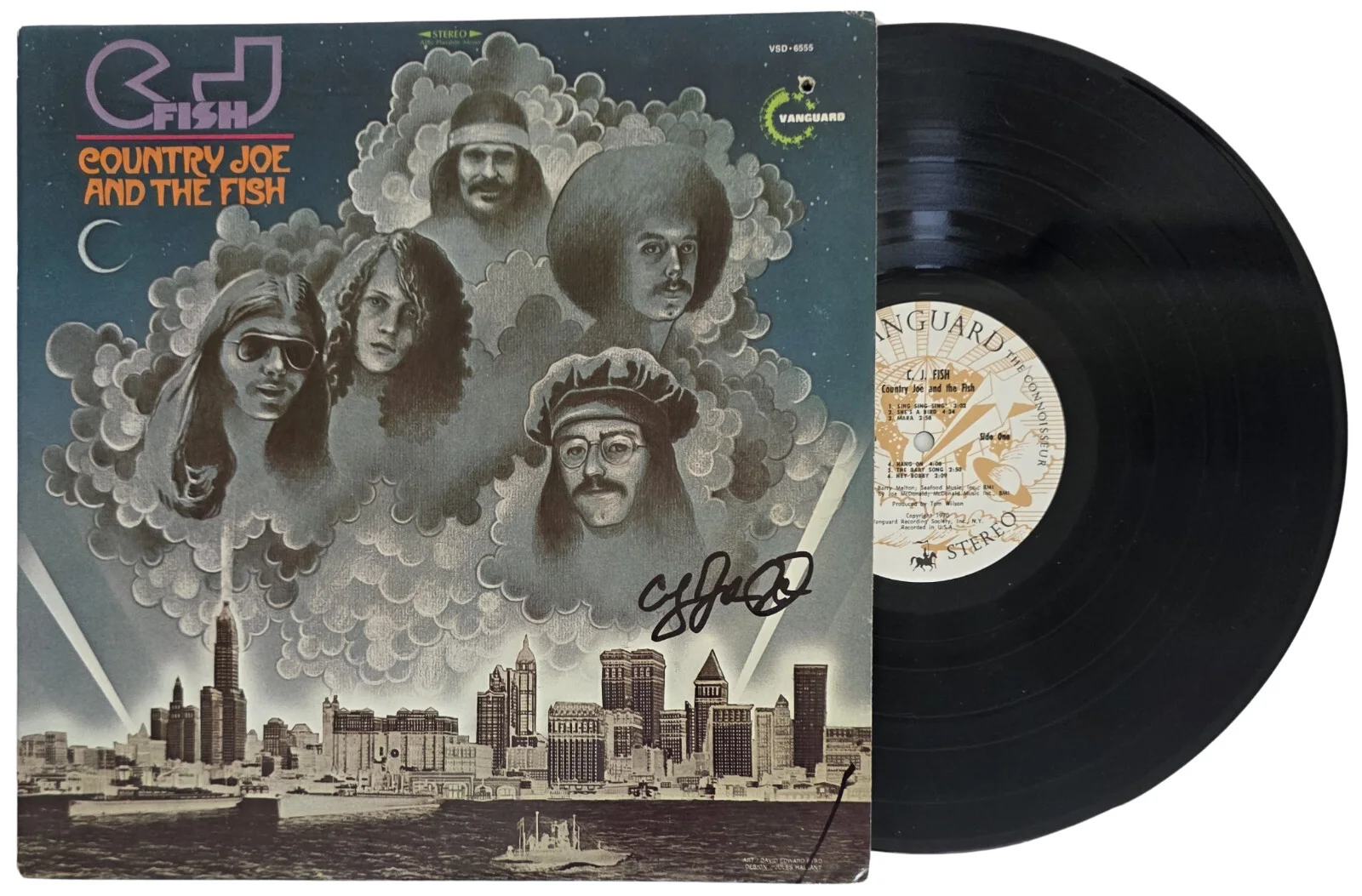 Joe McDonald Signed Country Joe And the Fish Album COA Proof Autographed Vinyl, изображение 2