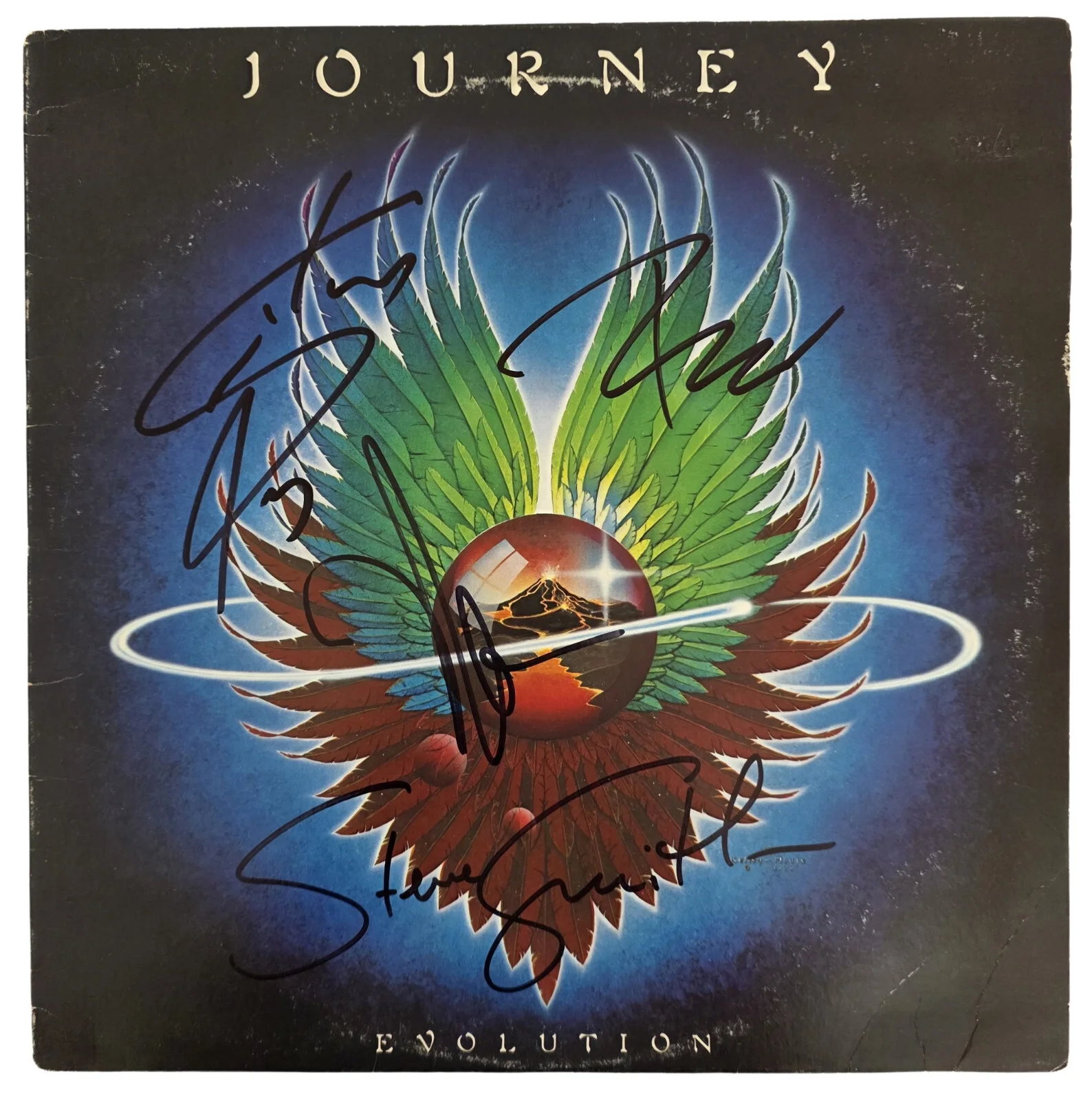 Journey Signed Infinity Album COA Proof Autographed Vinyl Record Steve Perry, image 3