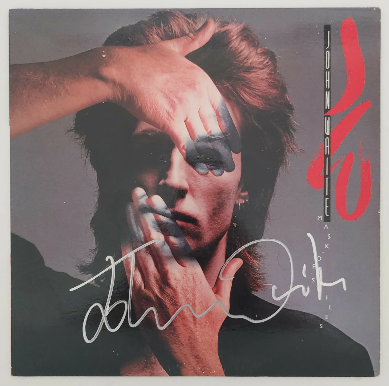 John Waite signed autographed Mask of Smiles album vinyl record proof Beckett, изображение 3