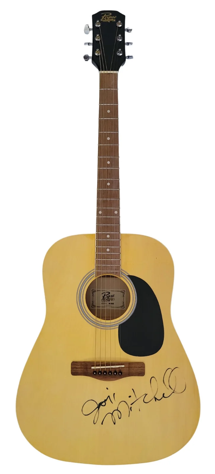 Joni Mitchell singer songwriter signed acoustic guitar COA exact Proof autograph, изображение 3