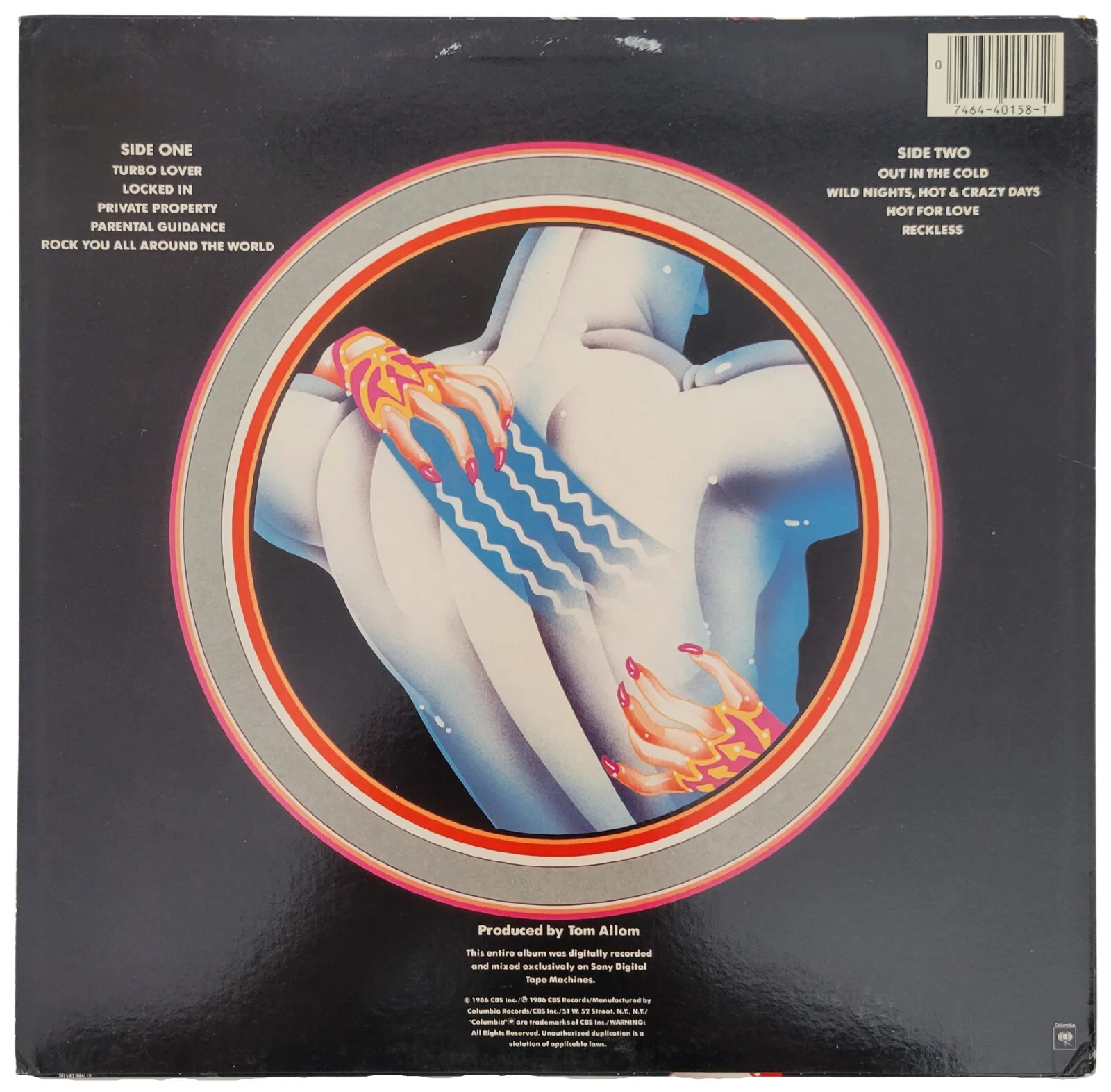 Judas Priest Signed Turbo Album COA Proof Vinyl Rob Halford Tipton Downing Hill, image 4