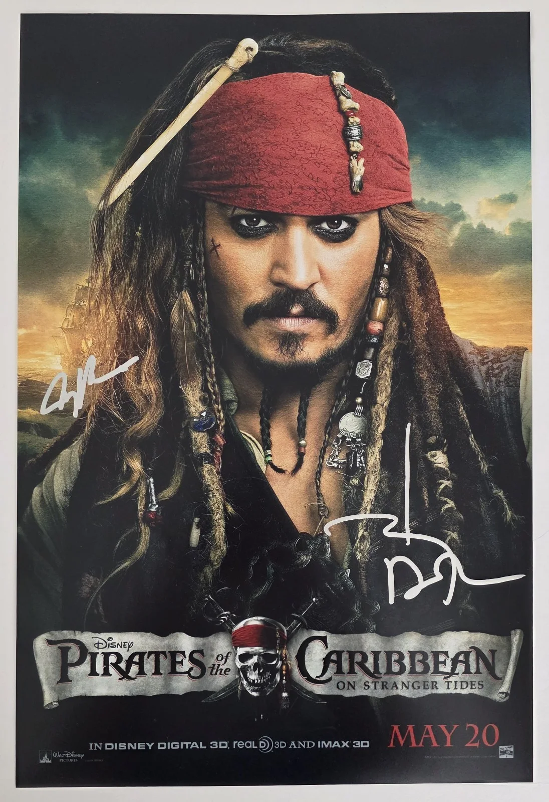 Johnny Depp, Jerry Bruckheimer — Johnny Depp Signed Pirates of the Caribbean 12x18 Photo COA Proof Autographed..., изображение 5