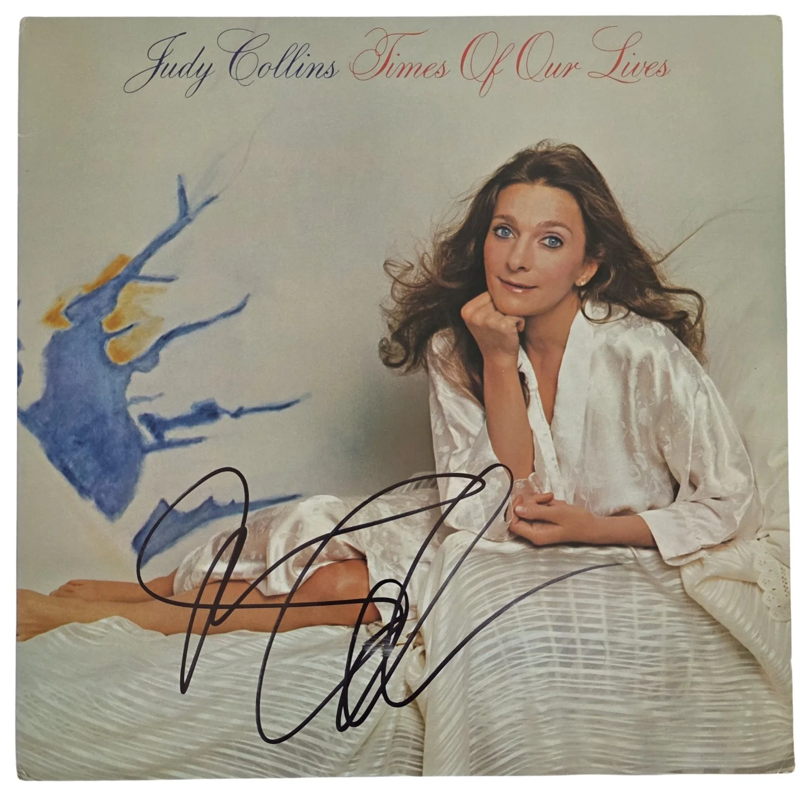 Judy Collins Signed Times of Our Lives Album COA Proof Autographed Vinyl Record, изображение 3