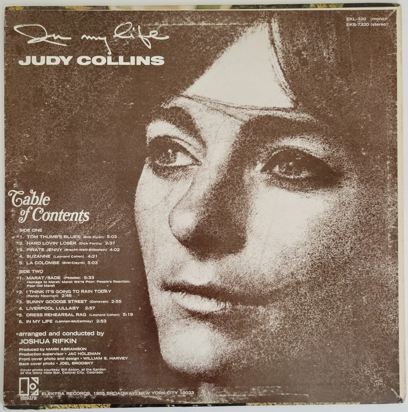 Judy Collins signed In My Life album vinyl record COA exact proof autographed, image 4