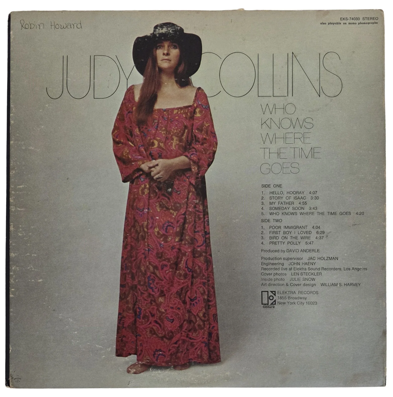 Judy Collins Signed Who Knows Where the Time Goes Album Proof Autographed Vinyl, image 5