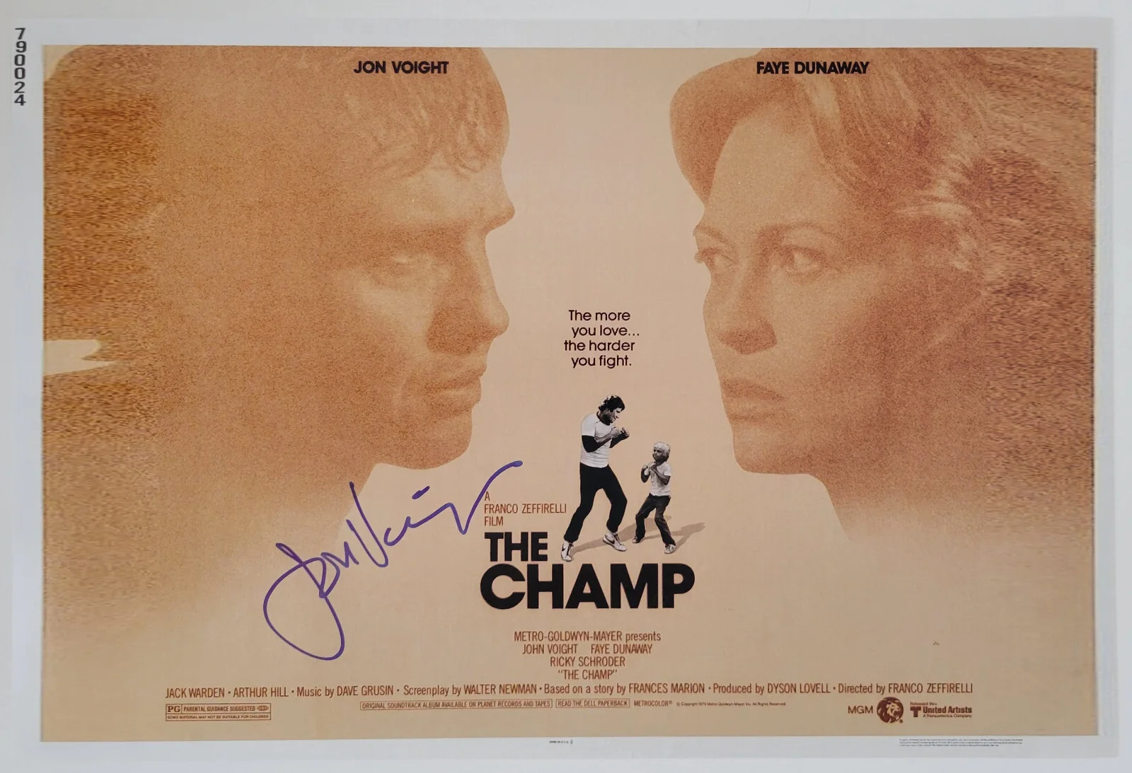 Jon Voight — Jon Voight signed The Champ 2 12x18 Poster Photo COA Exact Proof Autographed, изображение 2