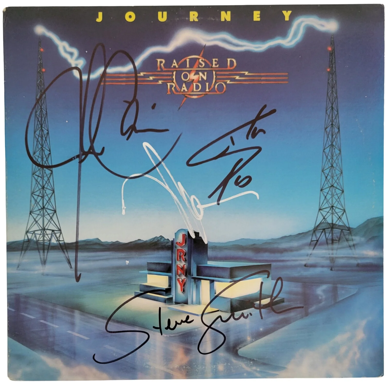 Journey Signed Album COA Proof Autographed Vinyl Perry, Cain, Smith, Schon, image 3