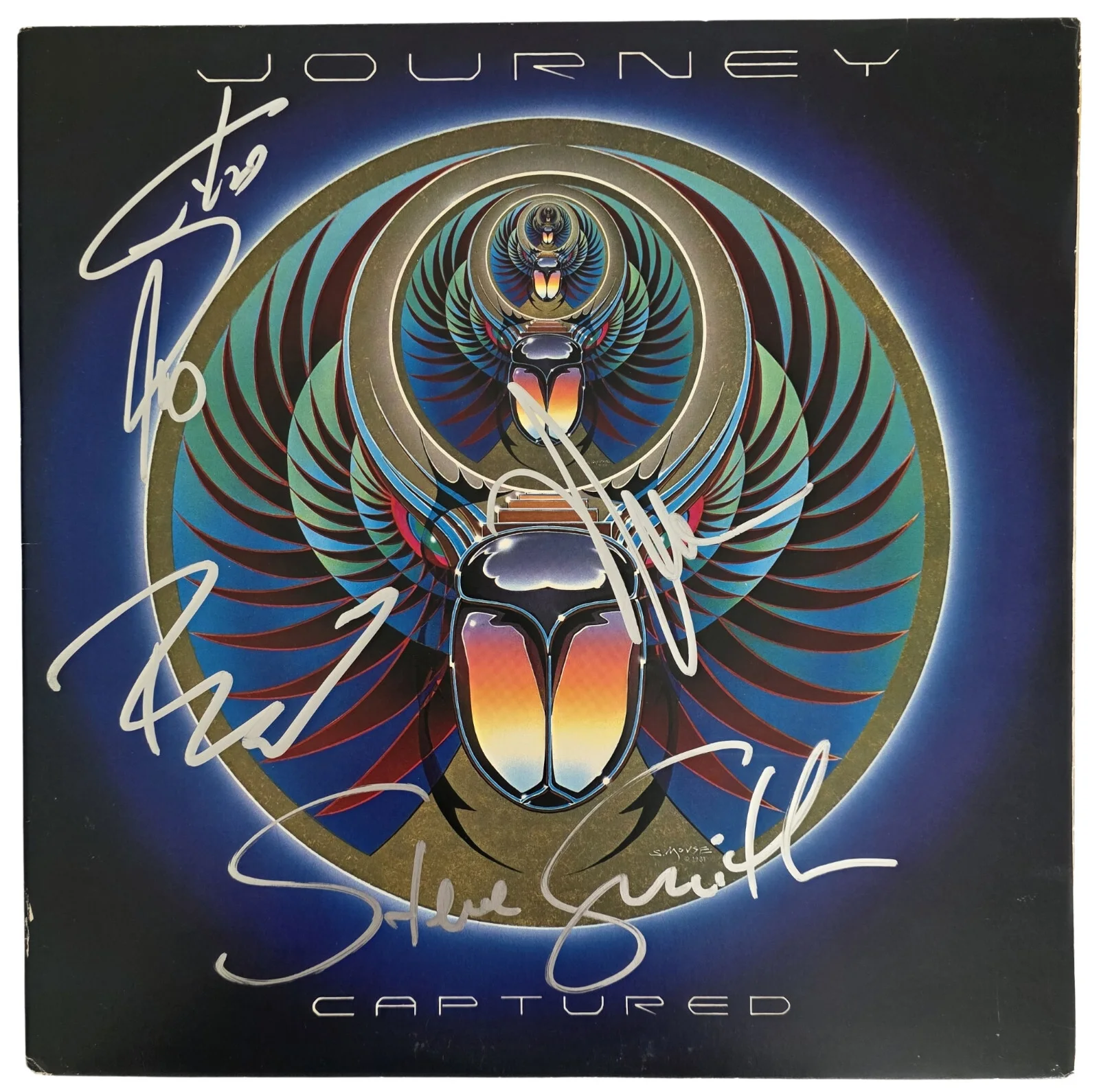 Journey Signed Captured Album COA Proof Autographed Vinyl Record Steve Perry, изображение 3