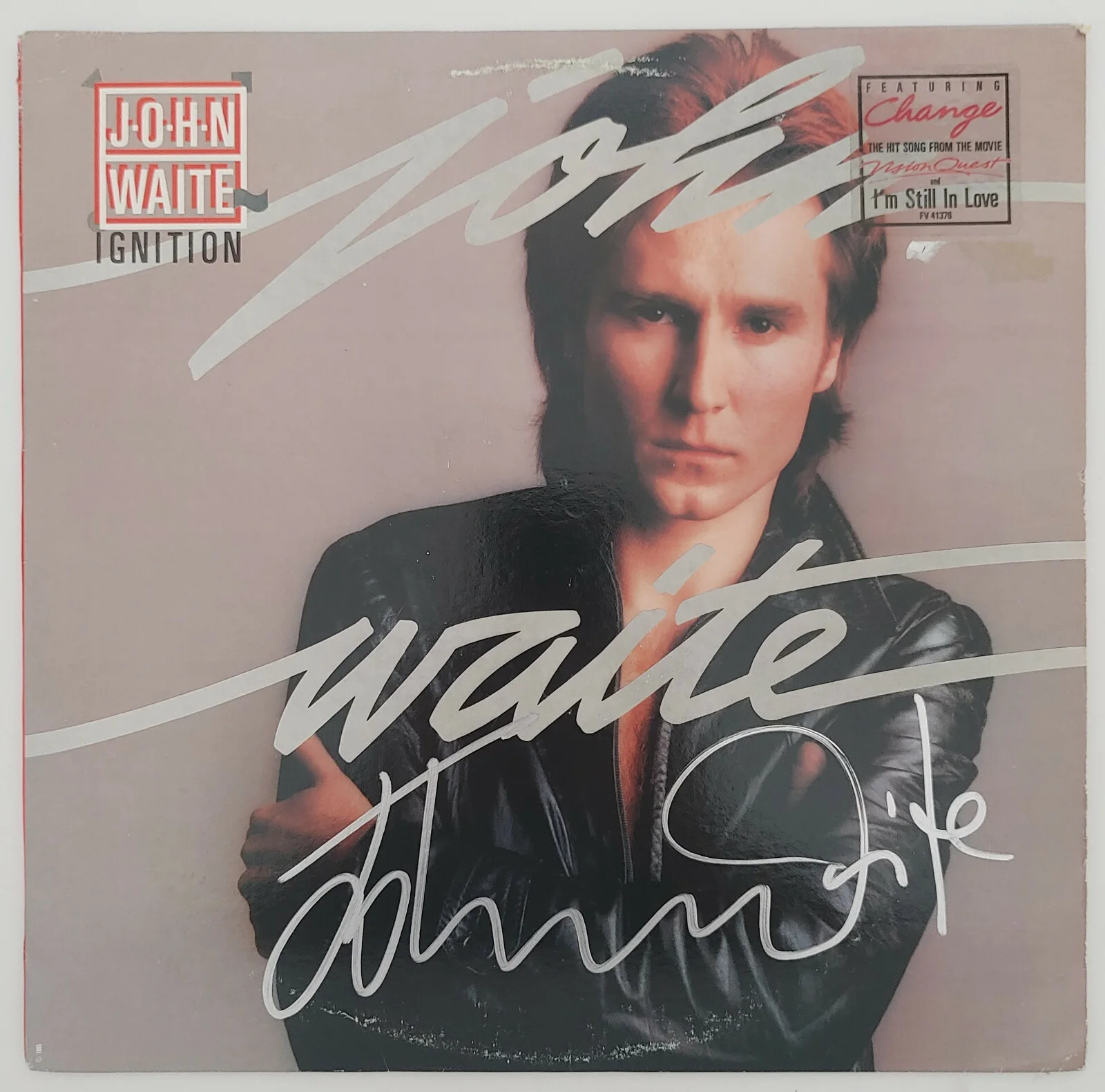 John Waite signed autographed Ignition album vinyl record proof Beckett COA., image 3
