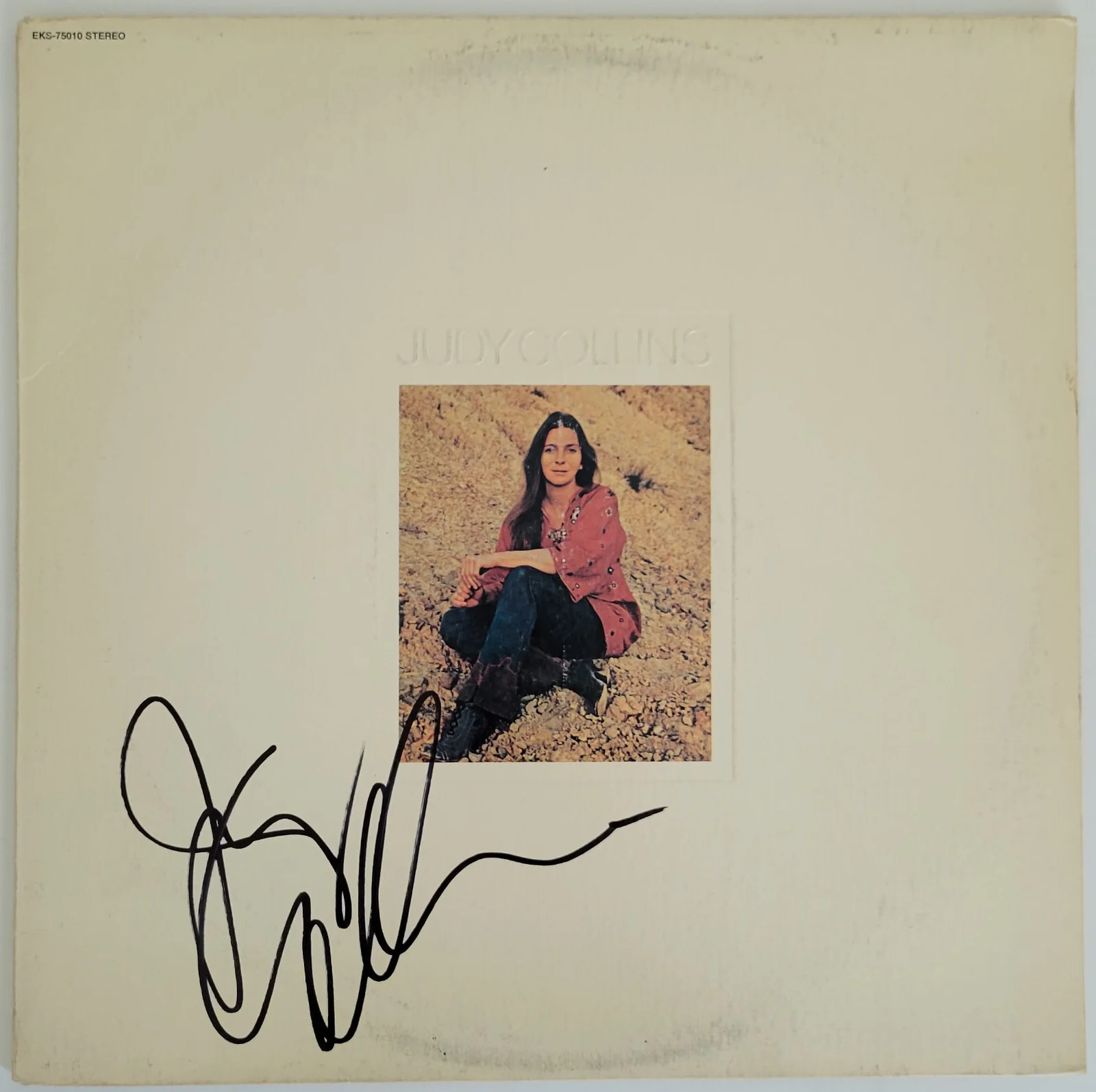 Judy Collins signed Whales & Nightingales album vinyl record proof autographed, изображение 3