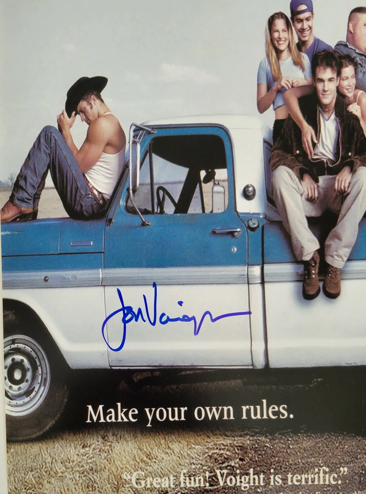 Jon Voight — Jon Voight signed Varsity Blues Texas Coyotes 12x18 poster photo,COA exact proof, image 4