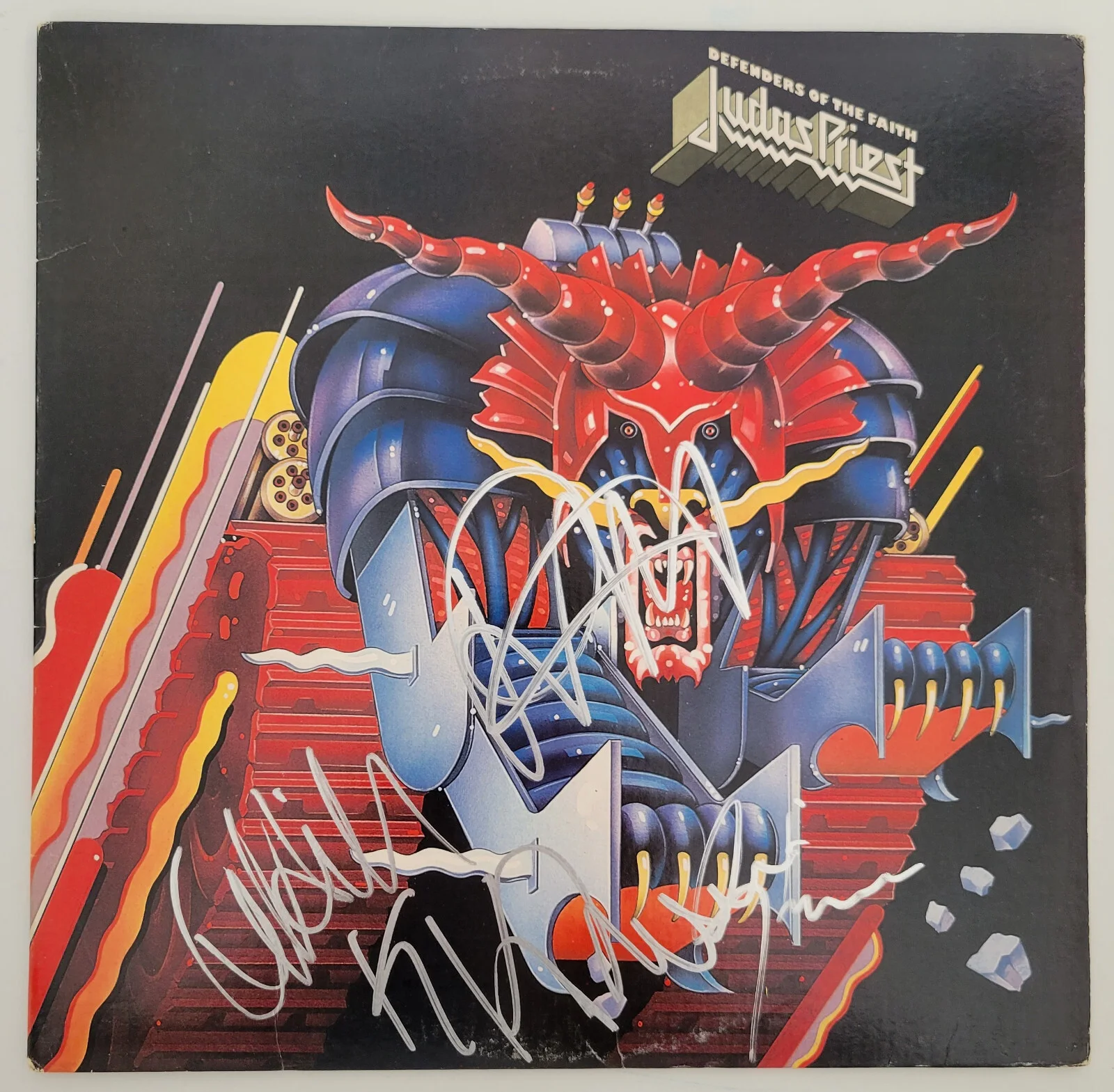 Judas Priest Signed Defenders of the Faith Album COA Exact Proof Vinyl Record, изображение 3