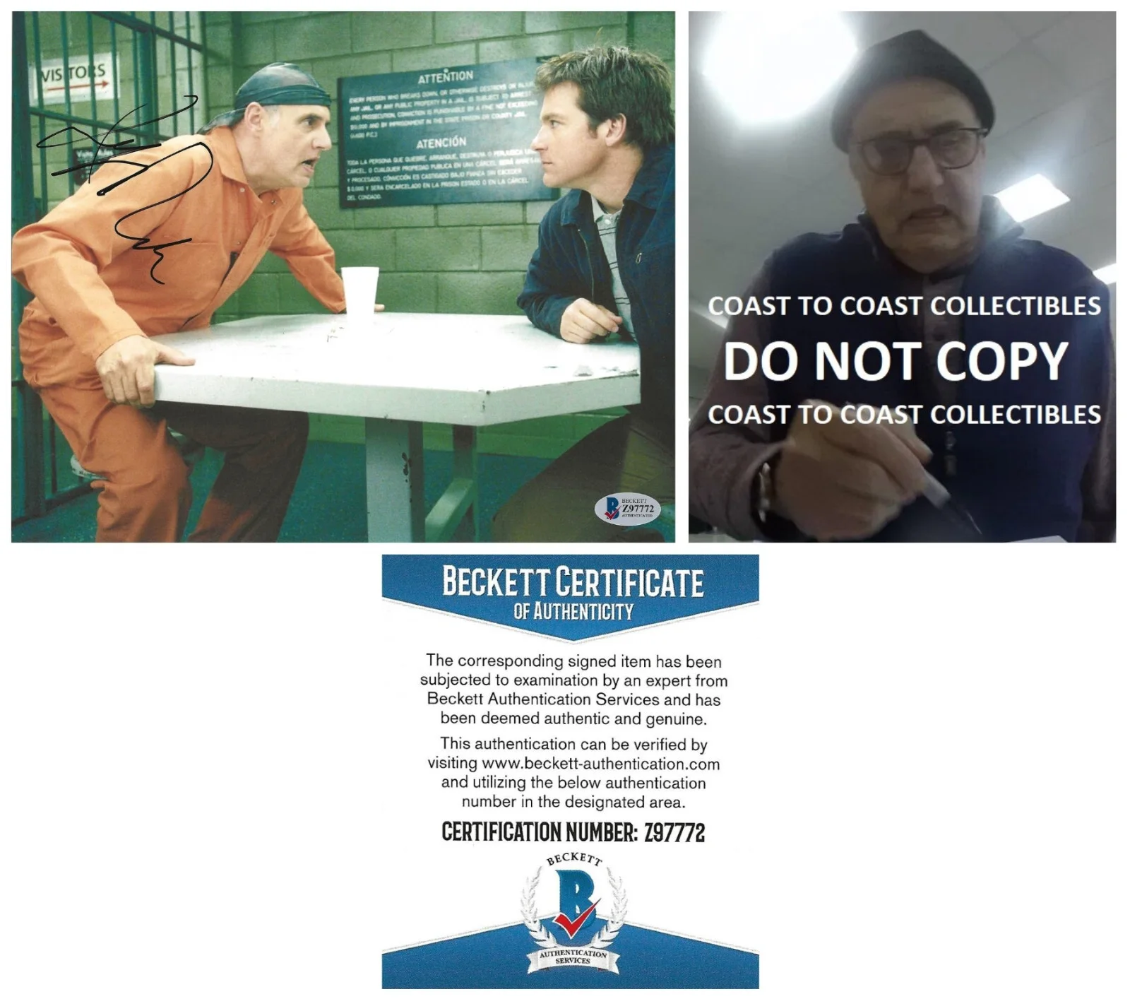 Jeffrey Tambor — Jeffrey Tambor signed Arrested Development 8x10 photo Beckett COA Proof auto