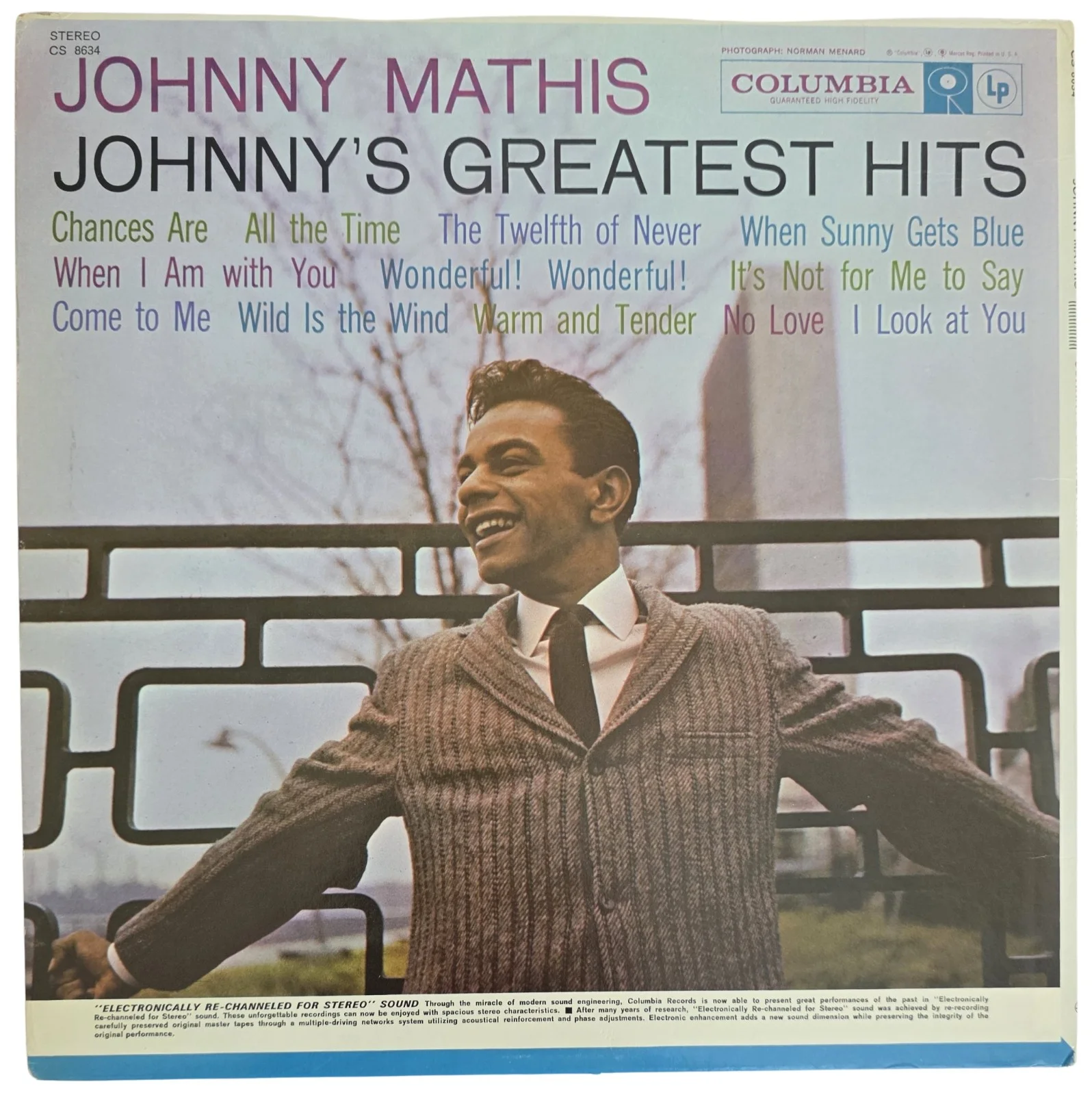 Johnny Mathis signed Greatest Hits album, vinyl COA exact proof autographed, image 4