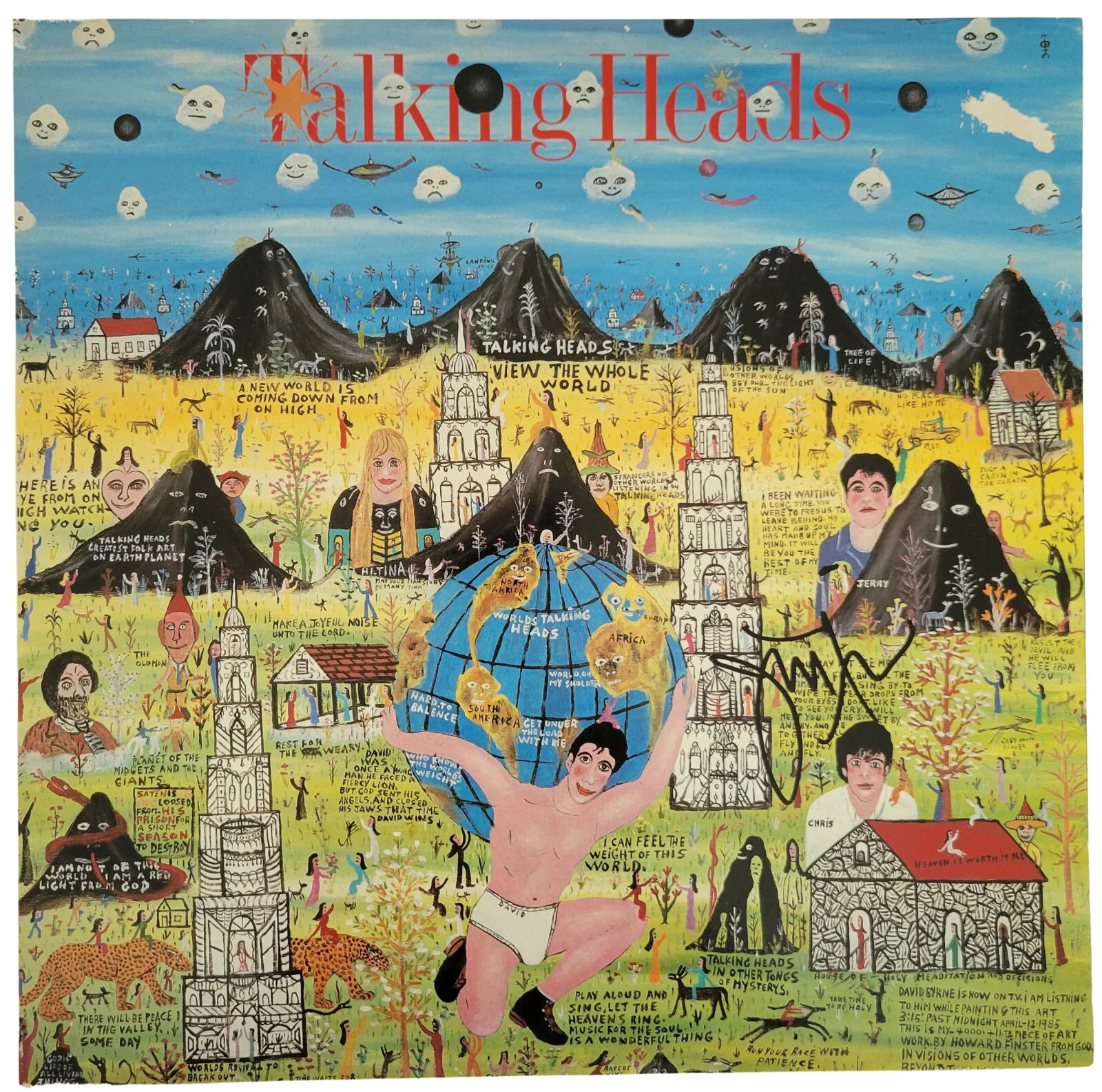 Jerry Harrison signed Talking Heads Little Creatures album vinyl COA exact proof, изображение 3