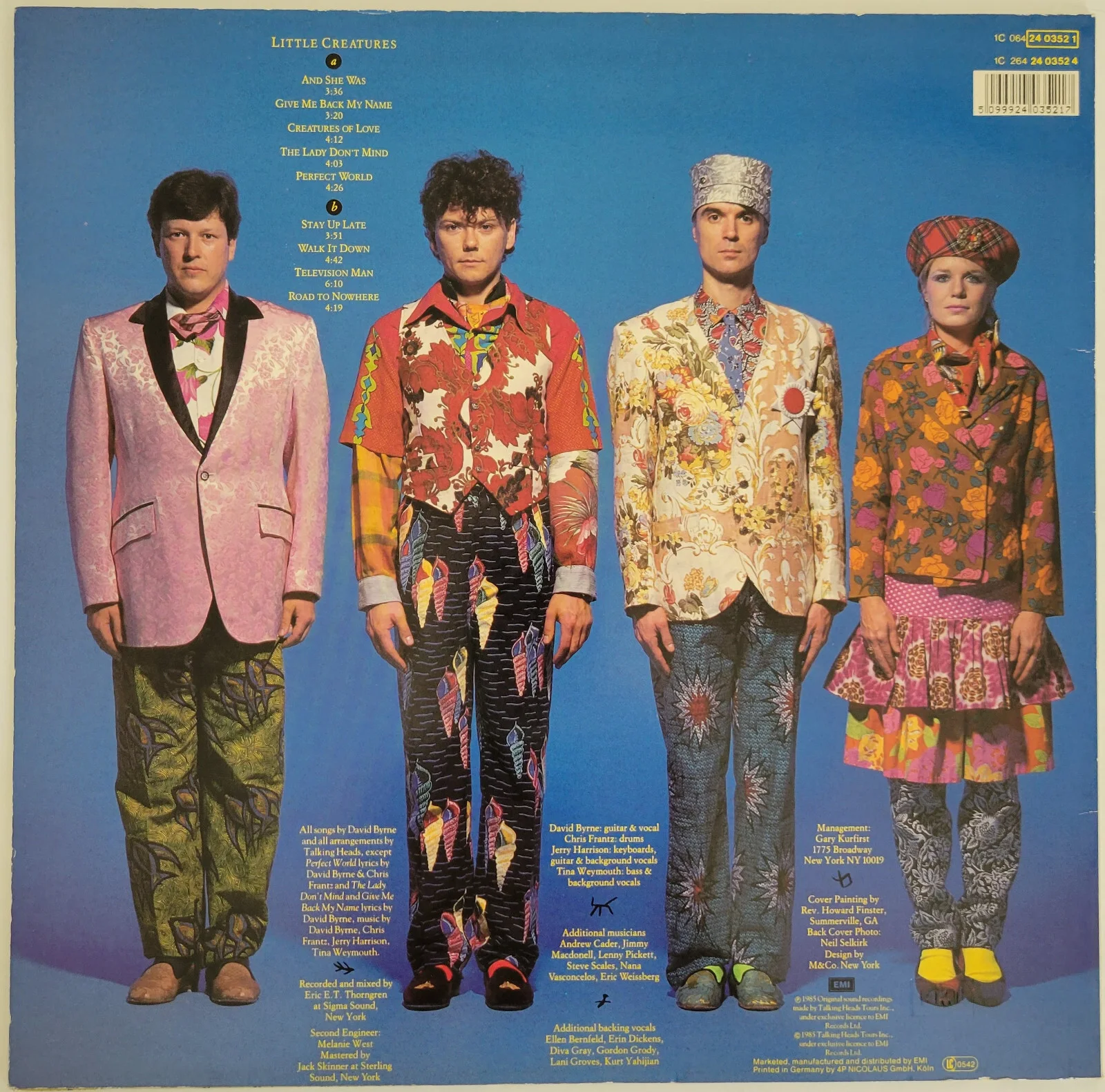 Jerry Harrison signed Talking Heads Little Creatures album vinyl COA exact proof, изображение 4