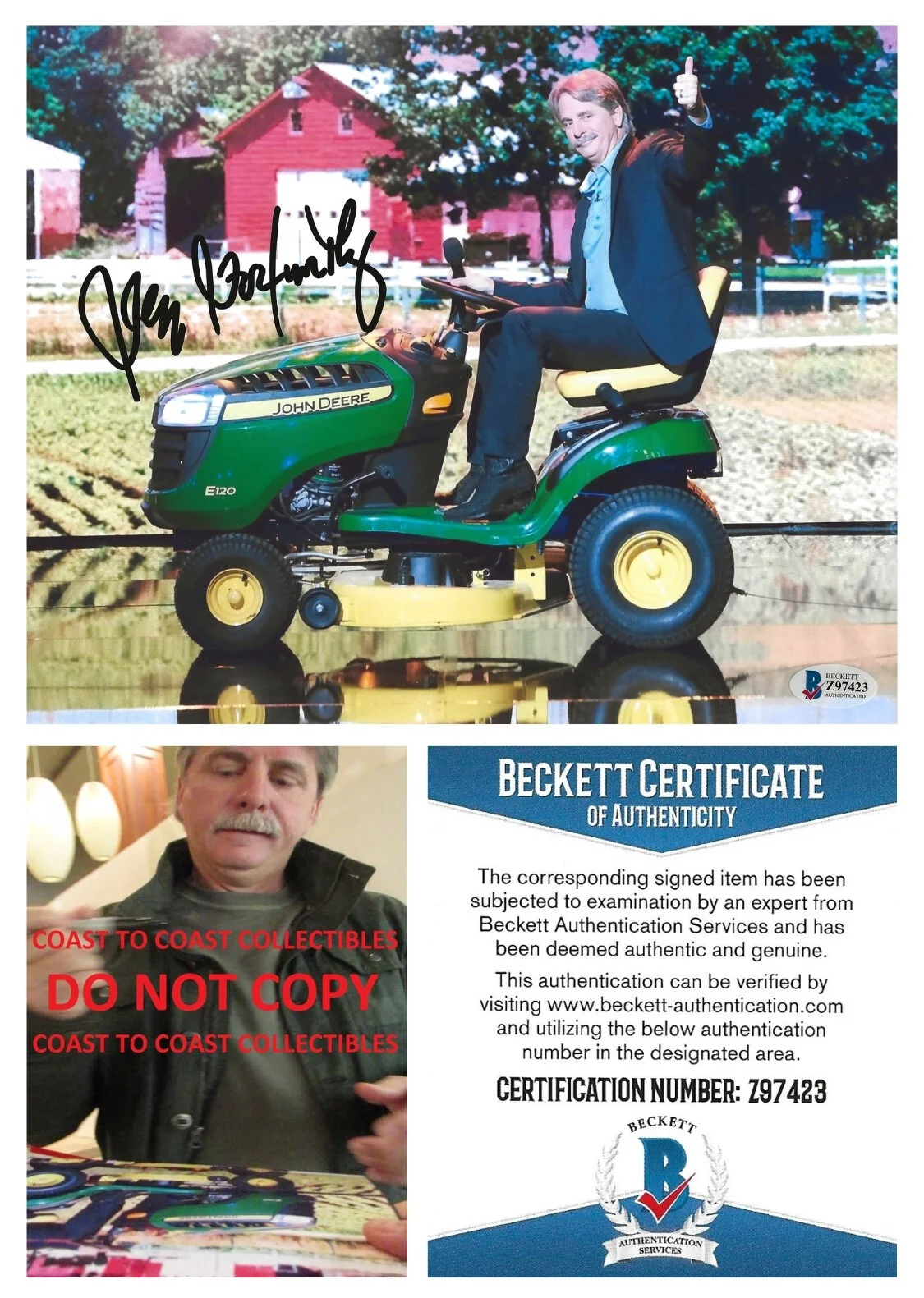 Jeff Foxworthy — Jeff Foxworthy Comedian Actor signed 8x10 photo Beckett COA Proof autographed.