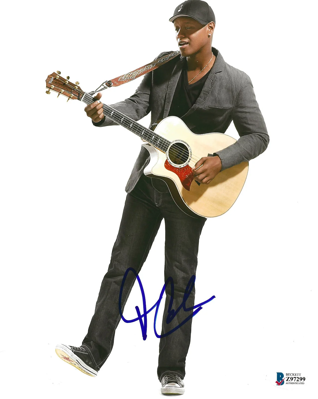 Javier Colon Singer Songwriter signed 8x10 photo Beckett COA proof autographed, image 2