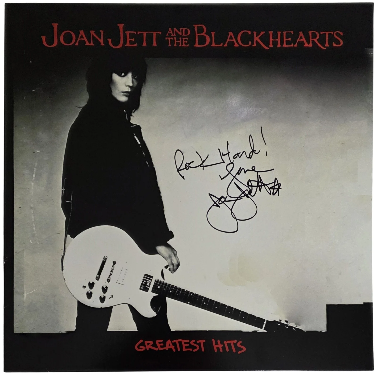 Joan Jett Signed Greatest Hits Album COA Exact Proof Autographed Vinyl Record, изображение 4