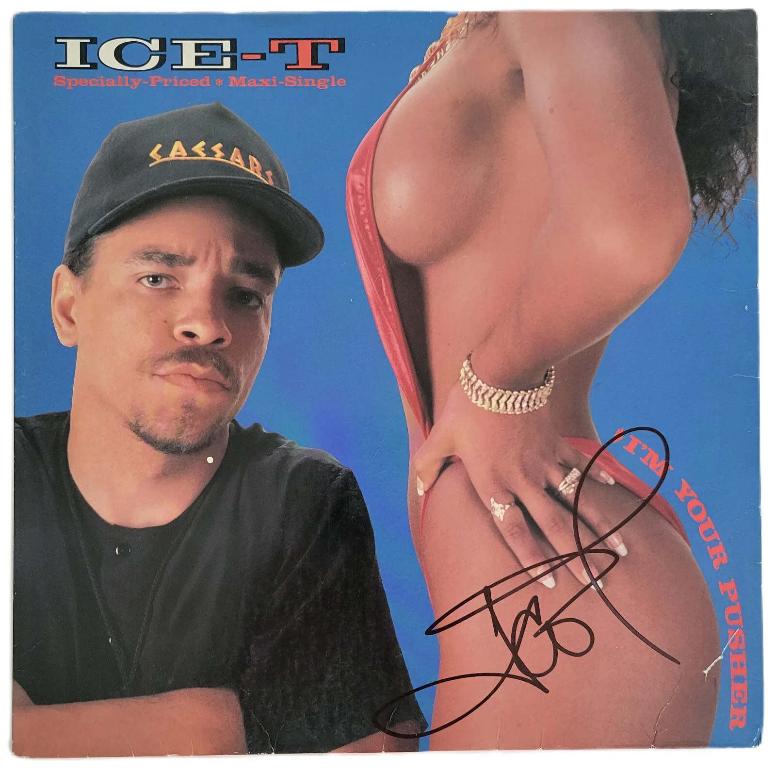 Ice T Signed I'm Your Pusher Album COA Exact Proof Autographed Vinyl Record, изображение 3