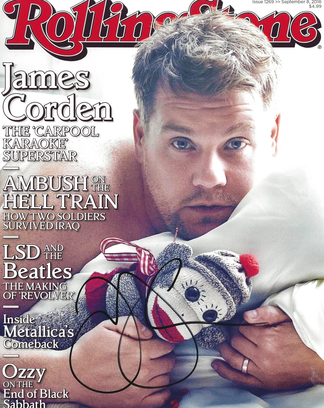 James Corden — James Corden Late Late Show comedian signed 8x10 photo COA proof autographed, изображение 2