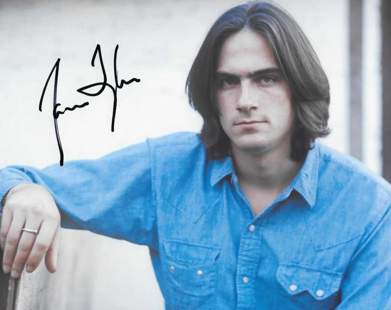 James Taylor singer guitarist signed 8x10 photo COA Proof auto Sweet Baby James, изображение 2