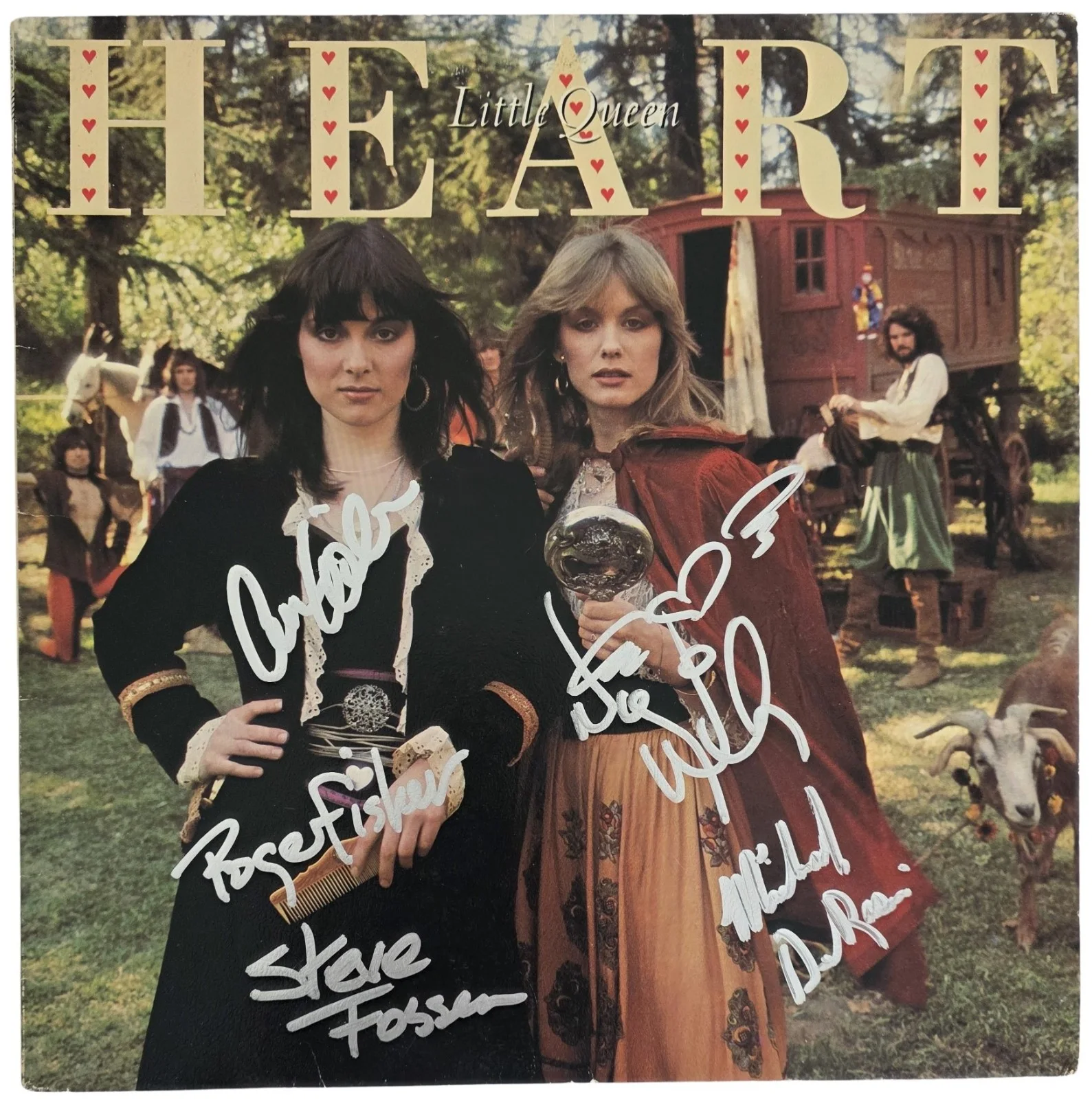Heart Band Signed Little Queen Album Proof COA Autograph Vinyl Nancy Ann Wilson, изображение 3