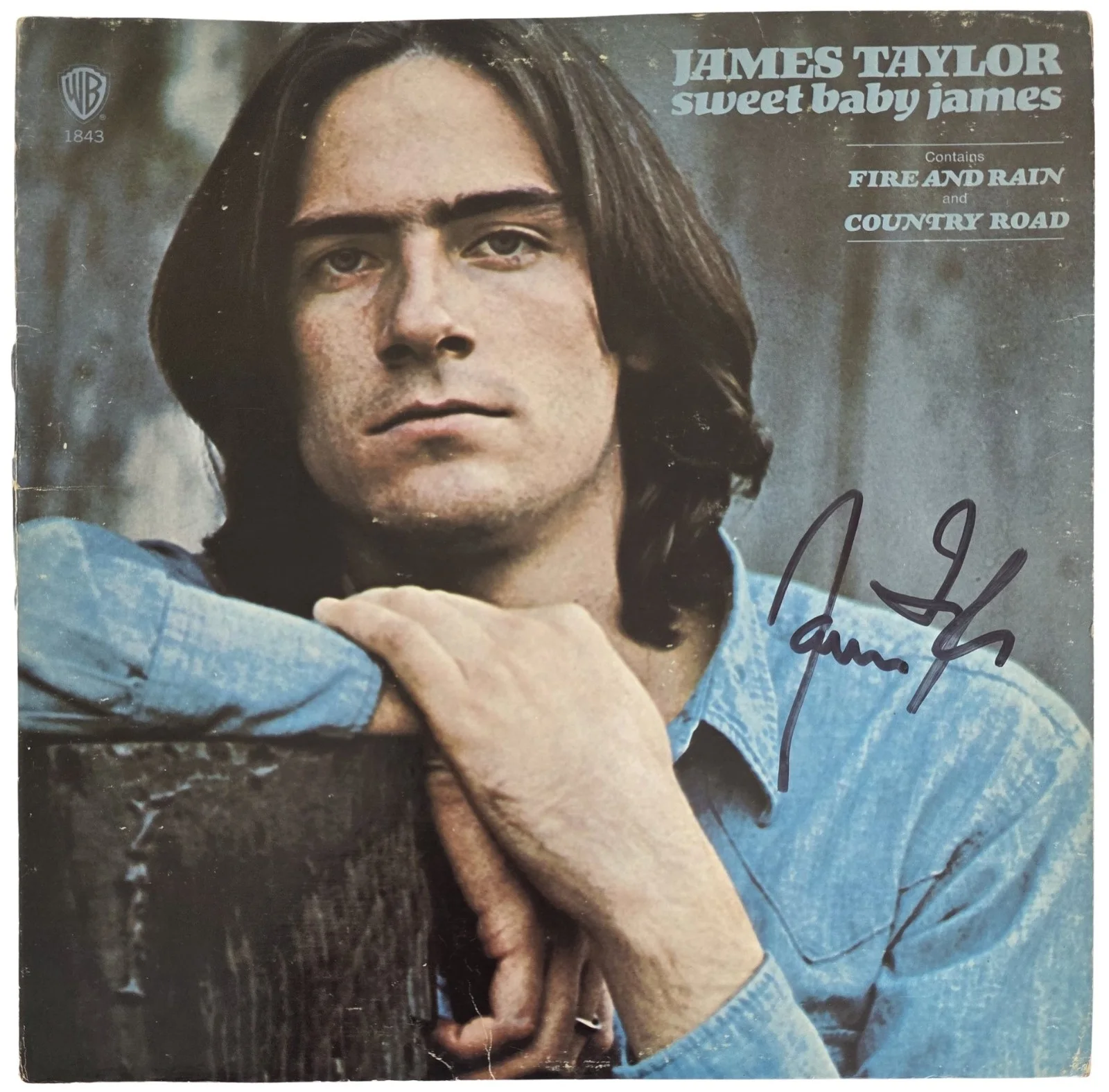 James Taylor Signed Sweet Baby James Album Vinyl Record COA Exact Proof Auto, изображение 4
