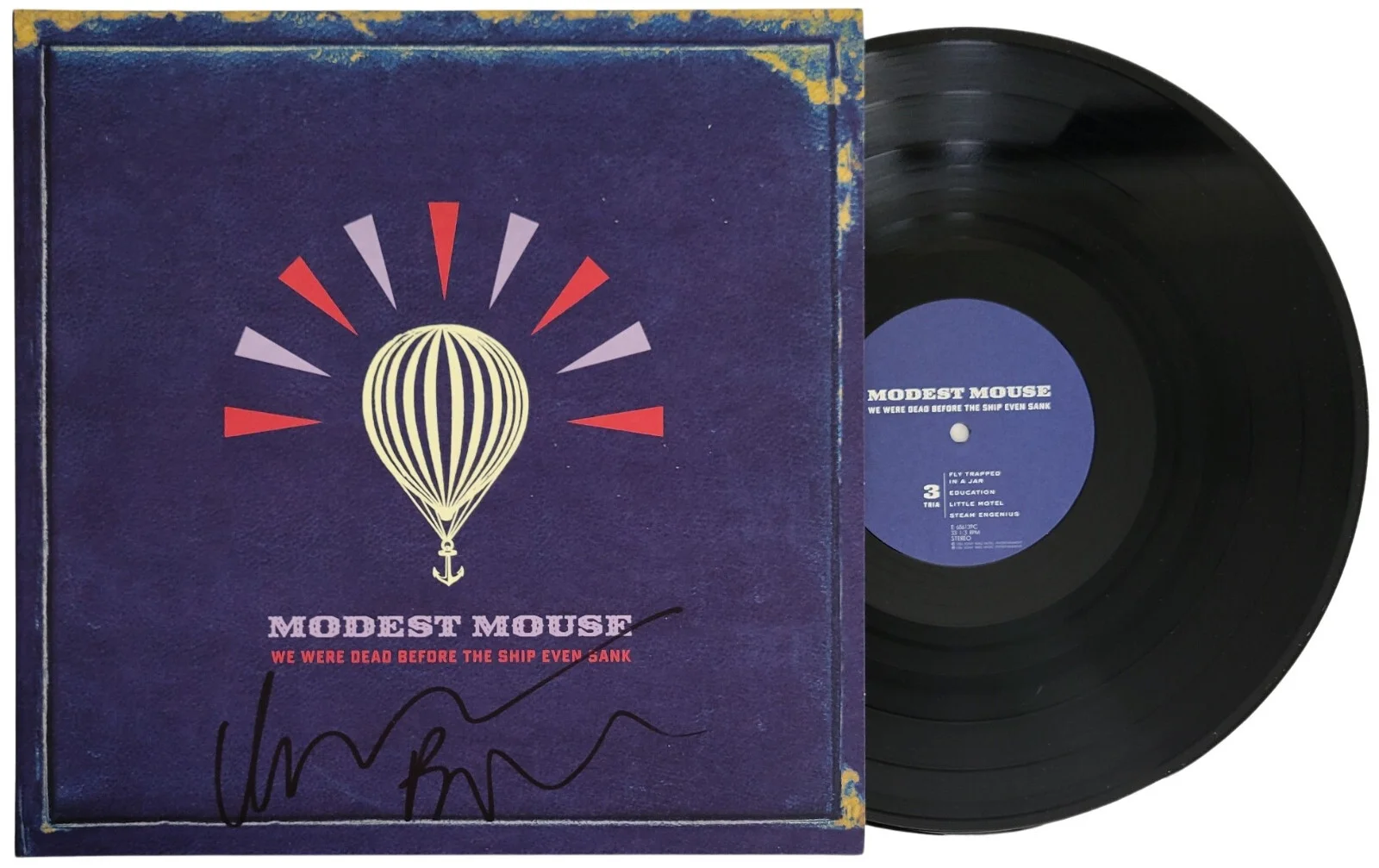 Isaac Brock Signed Modest Mouse We Were Dead Before... Album Vinyl Record Proof, image 2