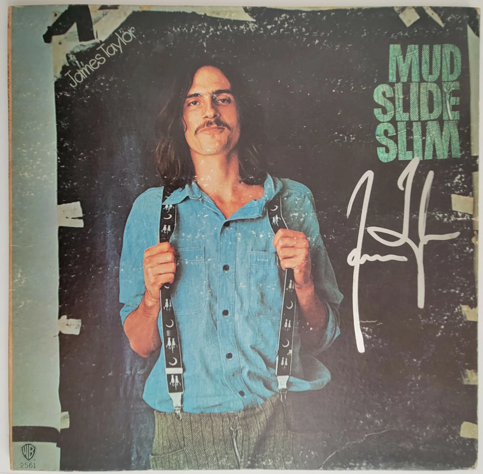 James Taylor signed autographed Mud Slide Slim and the Blue Horizon album proof, image 3