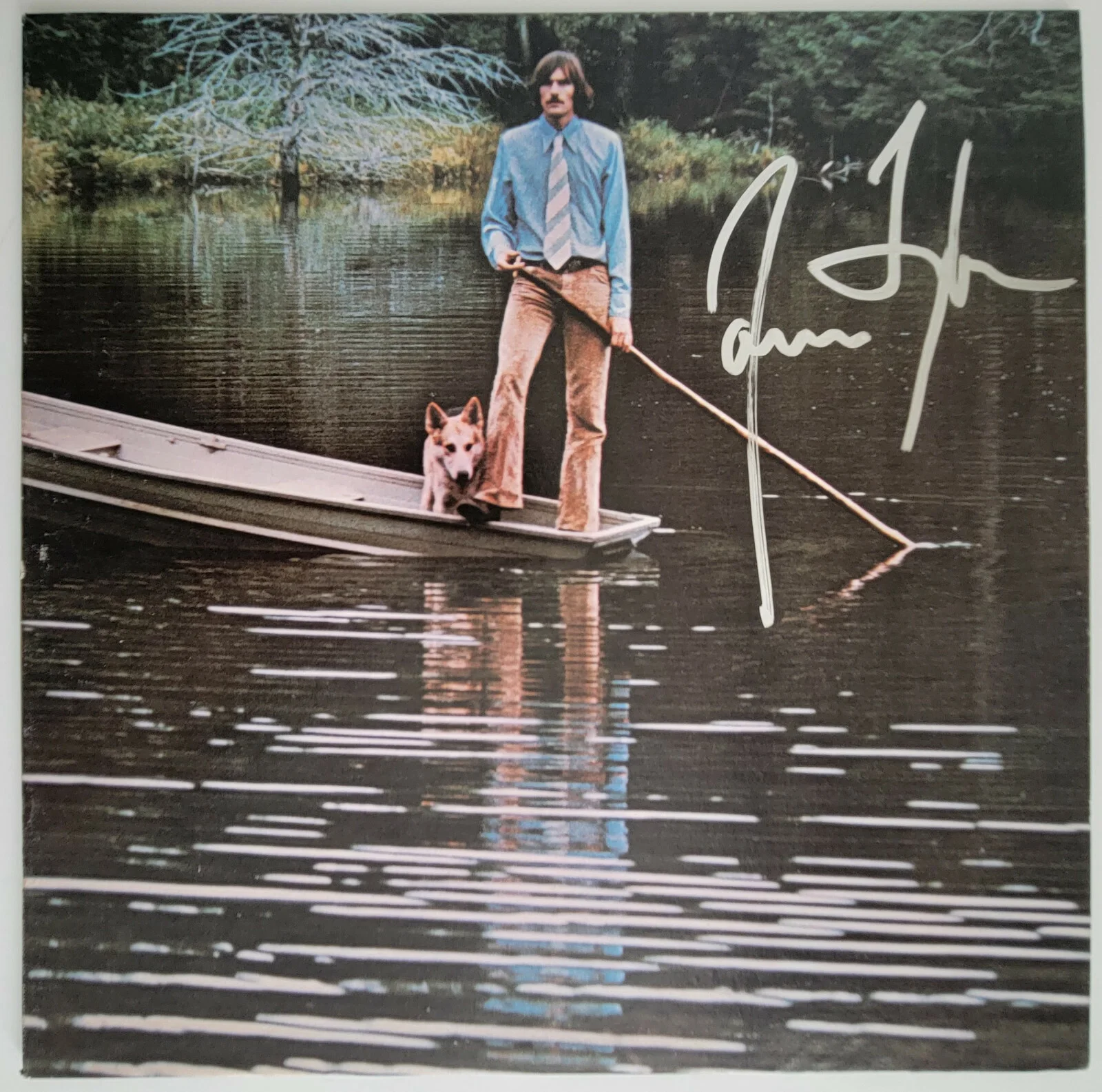 James Taylor signed One Man Dog album vinyl COA exact proof autographed, image 3
