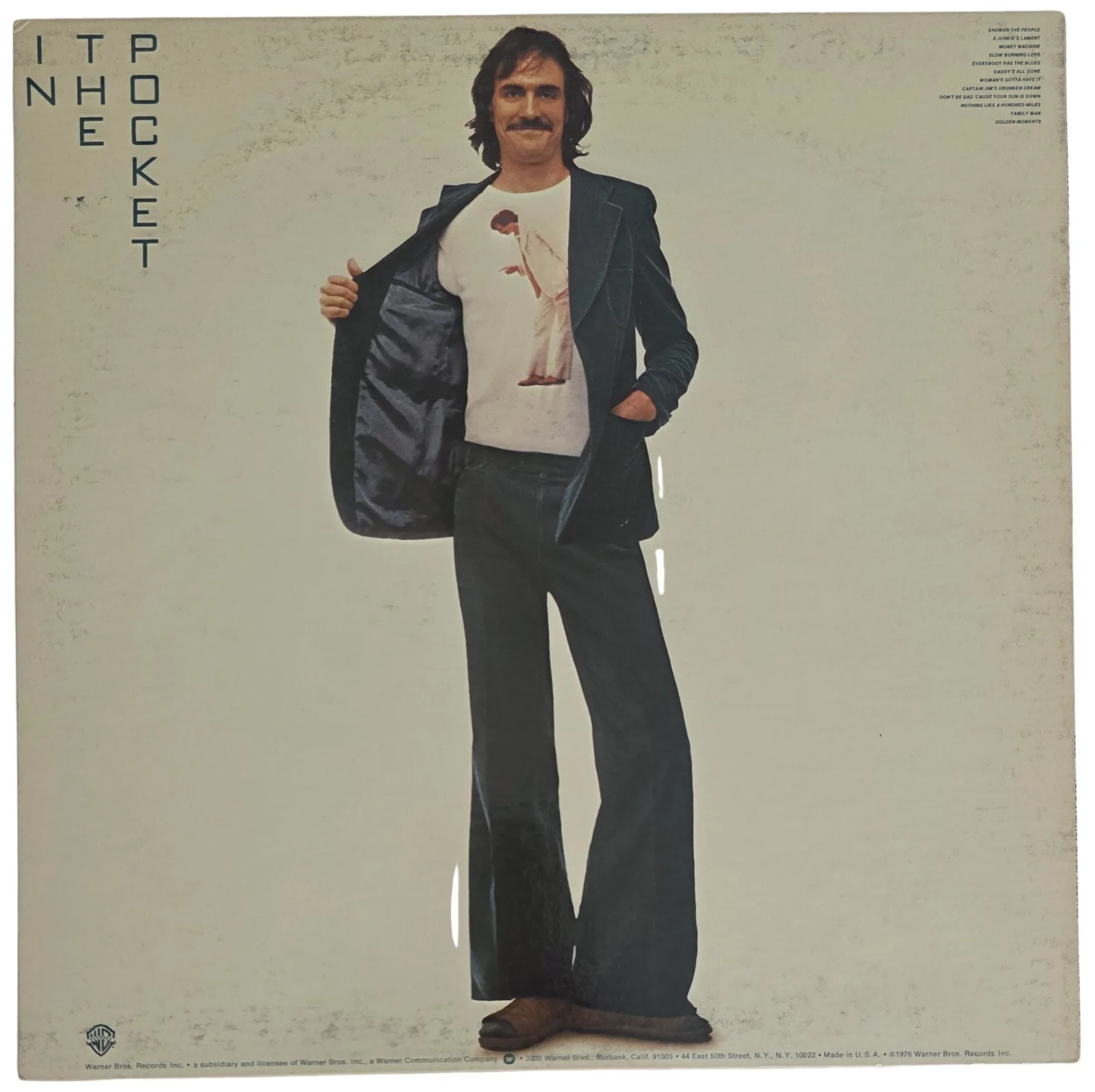 James Taylor Signed In the Pocket Album COA Exact Proof Autographed Vinyl Record, image 4