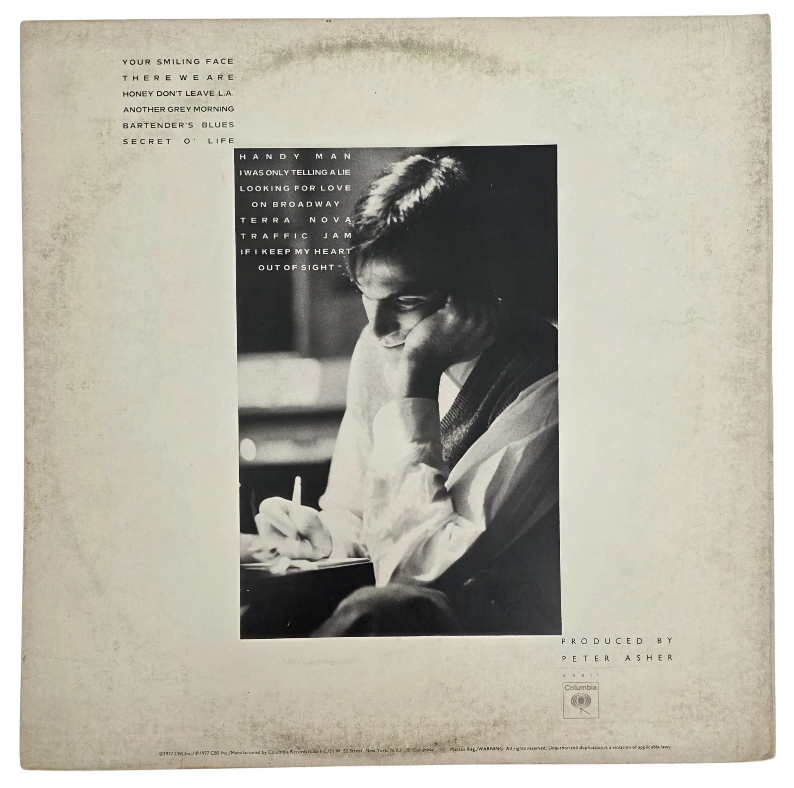 James Taylor Signed JT Album COA Exact Proof Autographed Vinyl Record, изображение 4