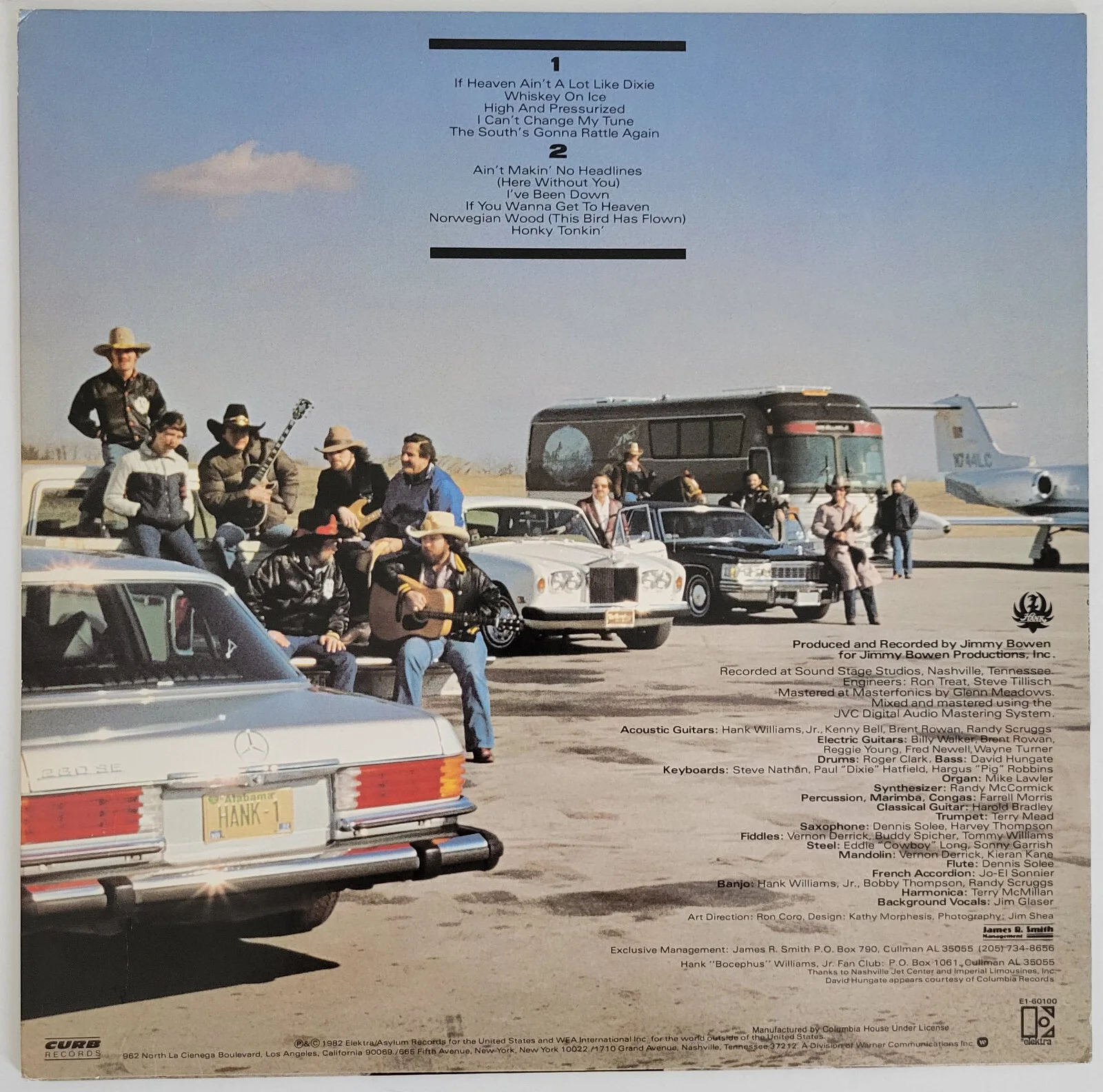 Hank Williams Jr signed High Notes album proof COA autographed vinyl record, image 4