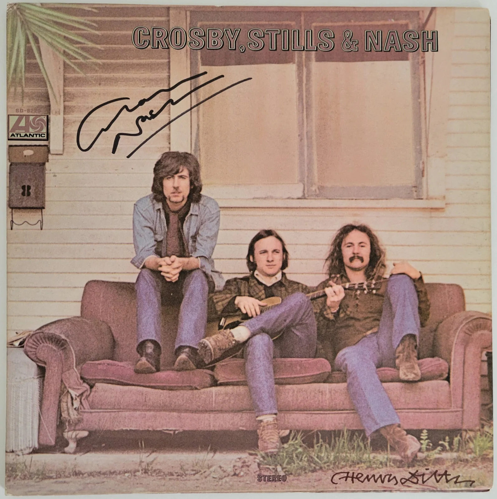 Graham Nash Henry Diltz signed Crosby Stills & Nash album vinyl COA exact proof, изображение 4
