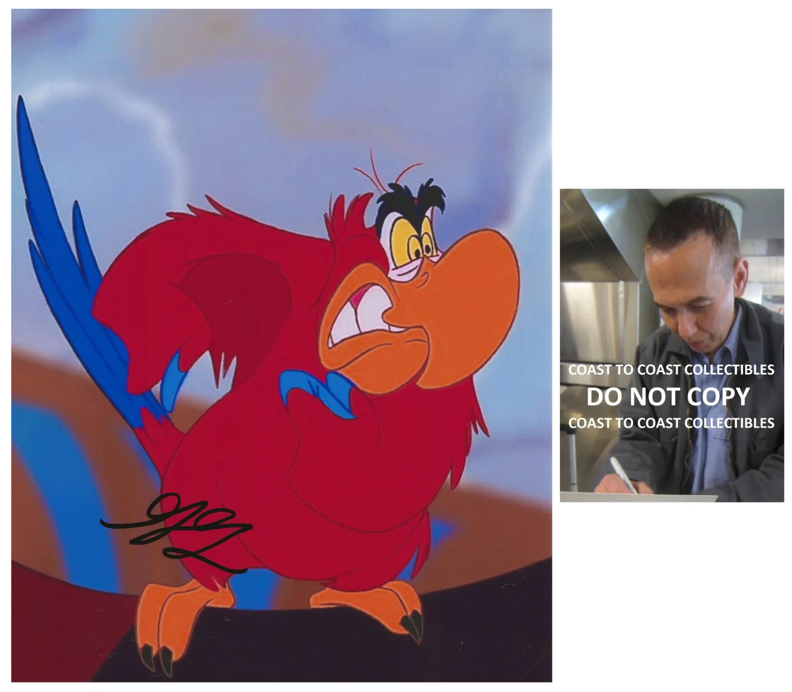 Gilbert Fottfried — Gilbert Gottfried actor comedian signed autographed Aladdin 8x10 photo COA proof