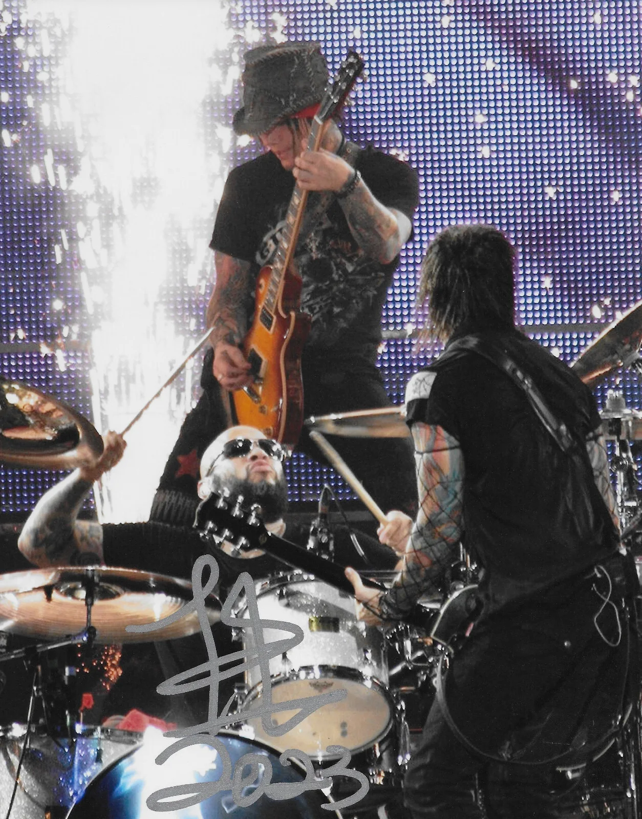 Frank Ferrer Guns N Roses Drummer signed 8x10 photo proof COA autographed GNR.., изображение 2