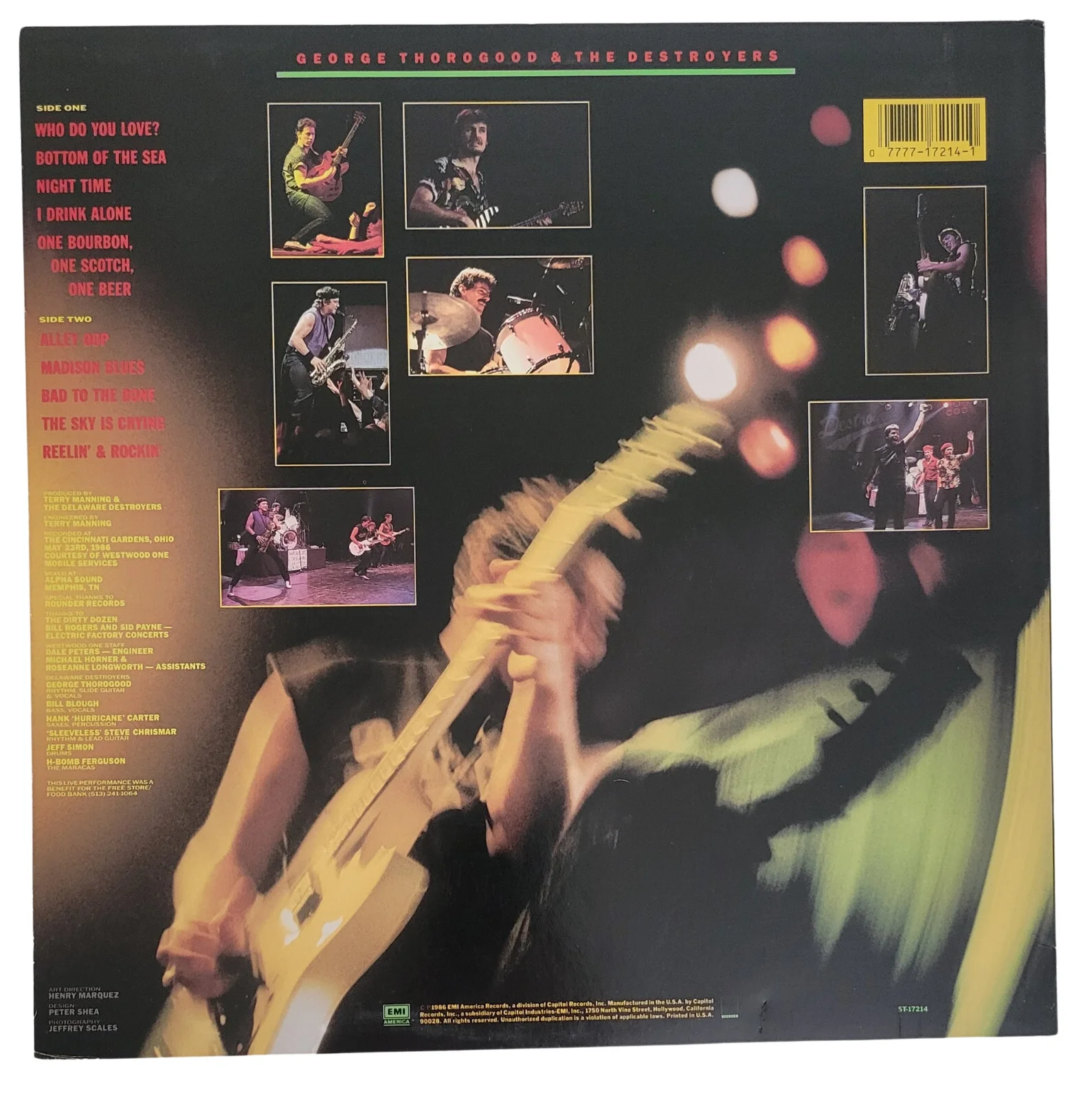 George Thorogood Signed Thorogood Live Album COA Proof Autographed Vinyl Record, image 4
