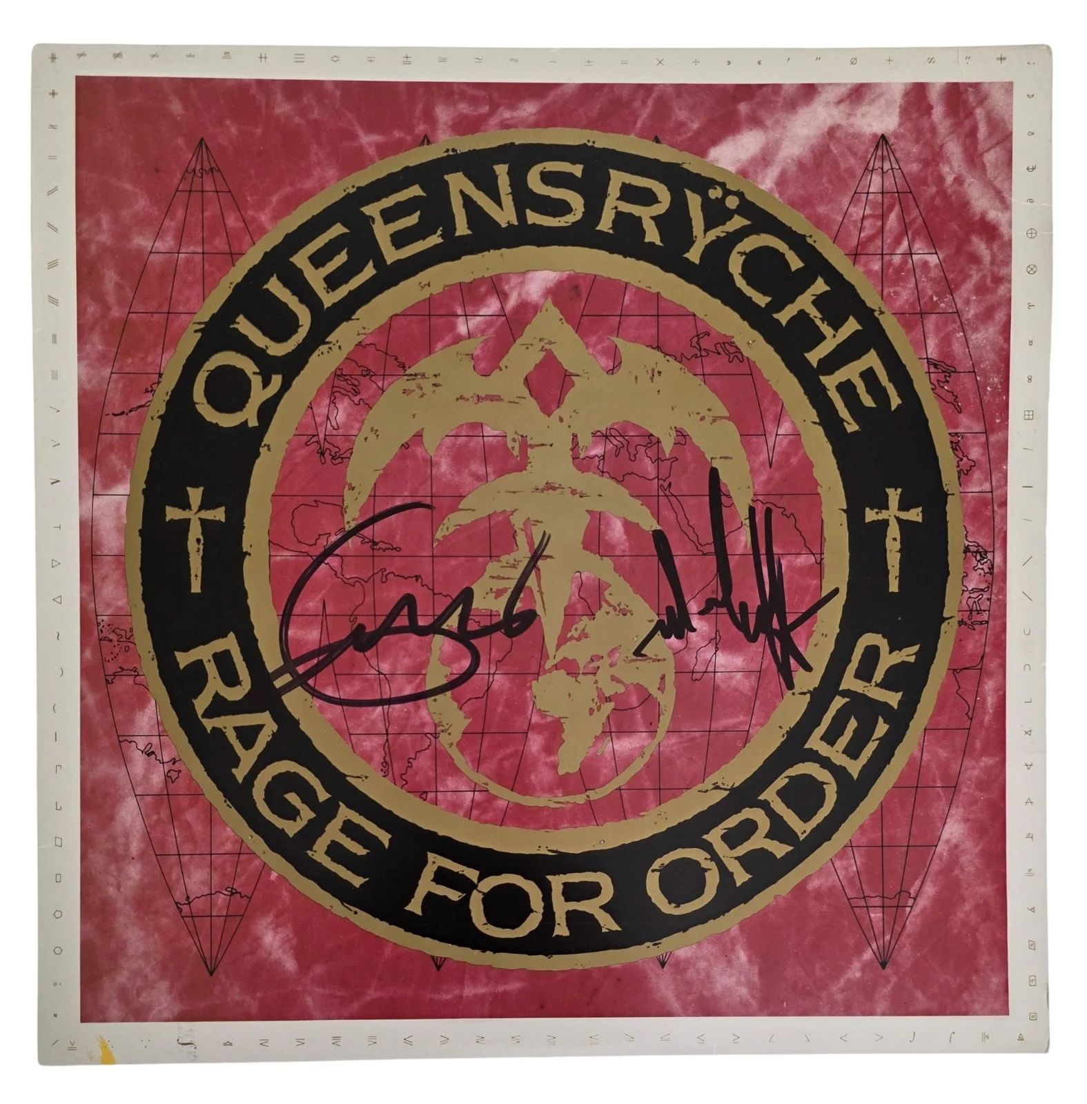 Geoff Tate Signed Queensryche Rage for Order Album Proof COA Autographed Vinyl, изображение 4