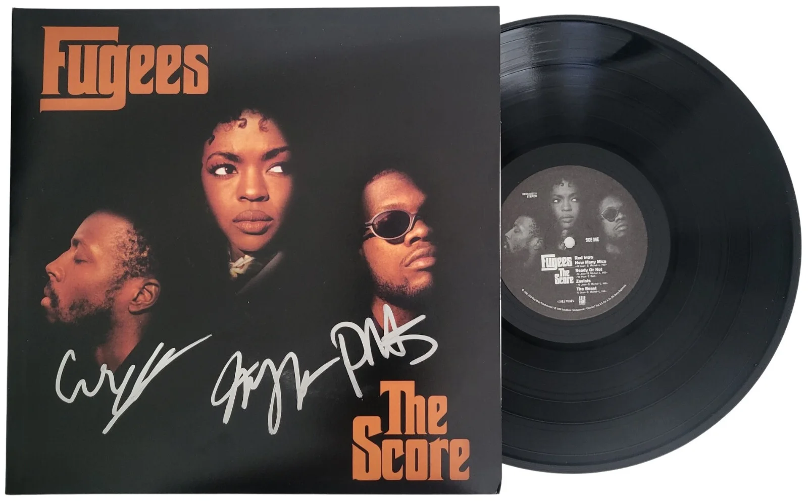 Fugees Signed The Score Album Proof Autographed Vinyl Record Lauryn,Pras,Wyclef, изображение 2