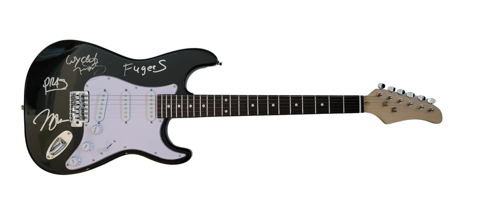 Fugees Signed Guitar Proof COA Autographed Lauryn Hill,Pras Michel,Wyclef Jean, изображение 5