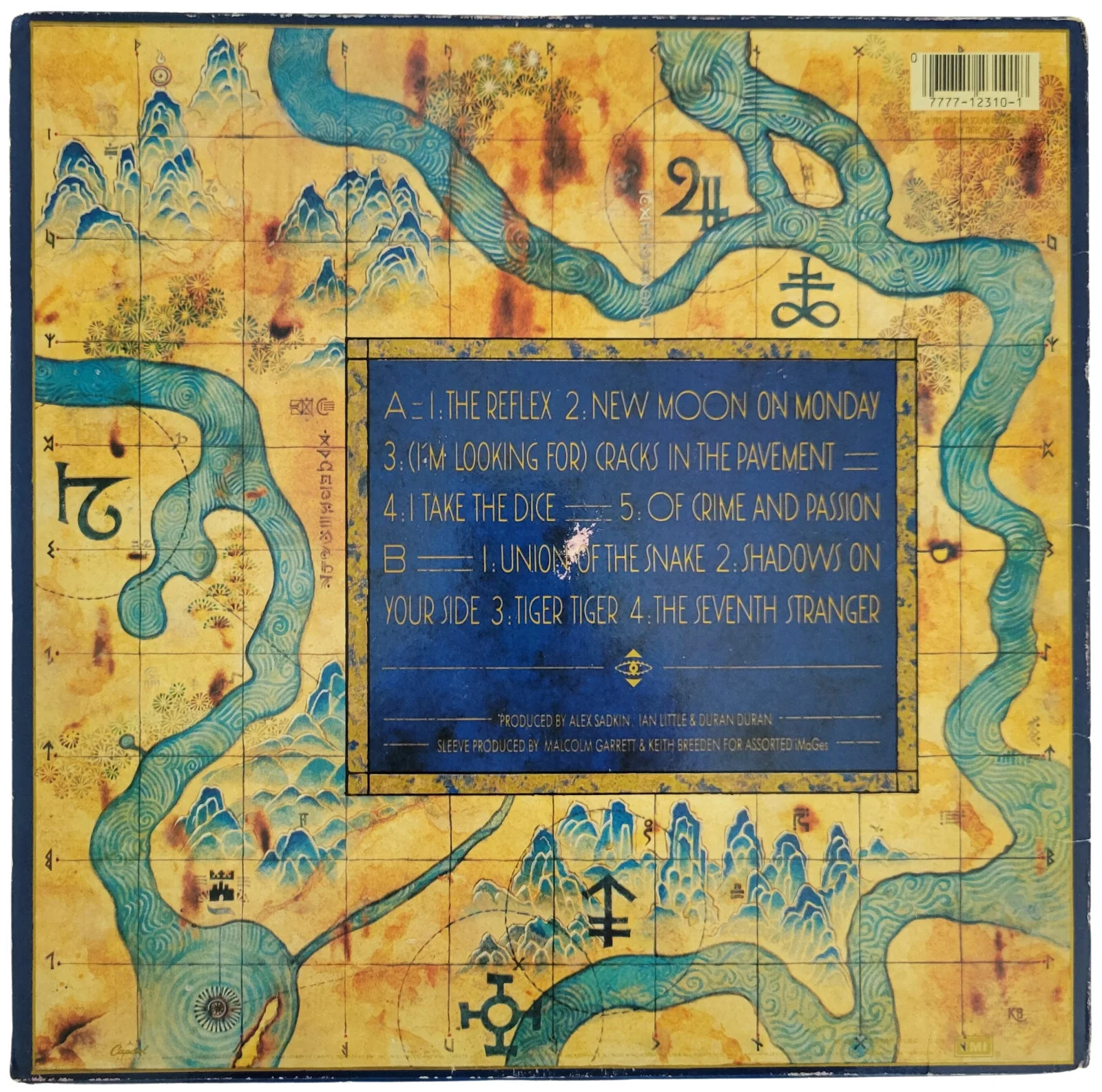 Duran Duran signed Seven and the Ragged Tiger album vinyl record COA exact proof, image 4