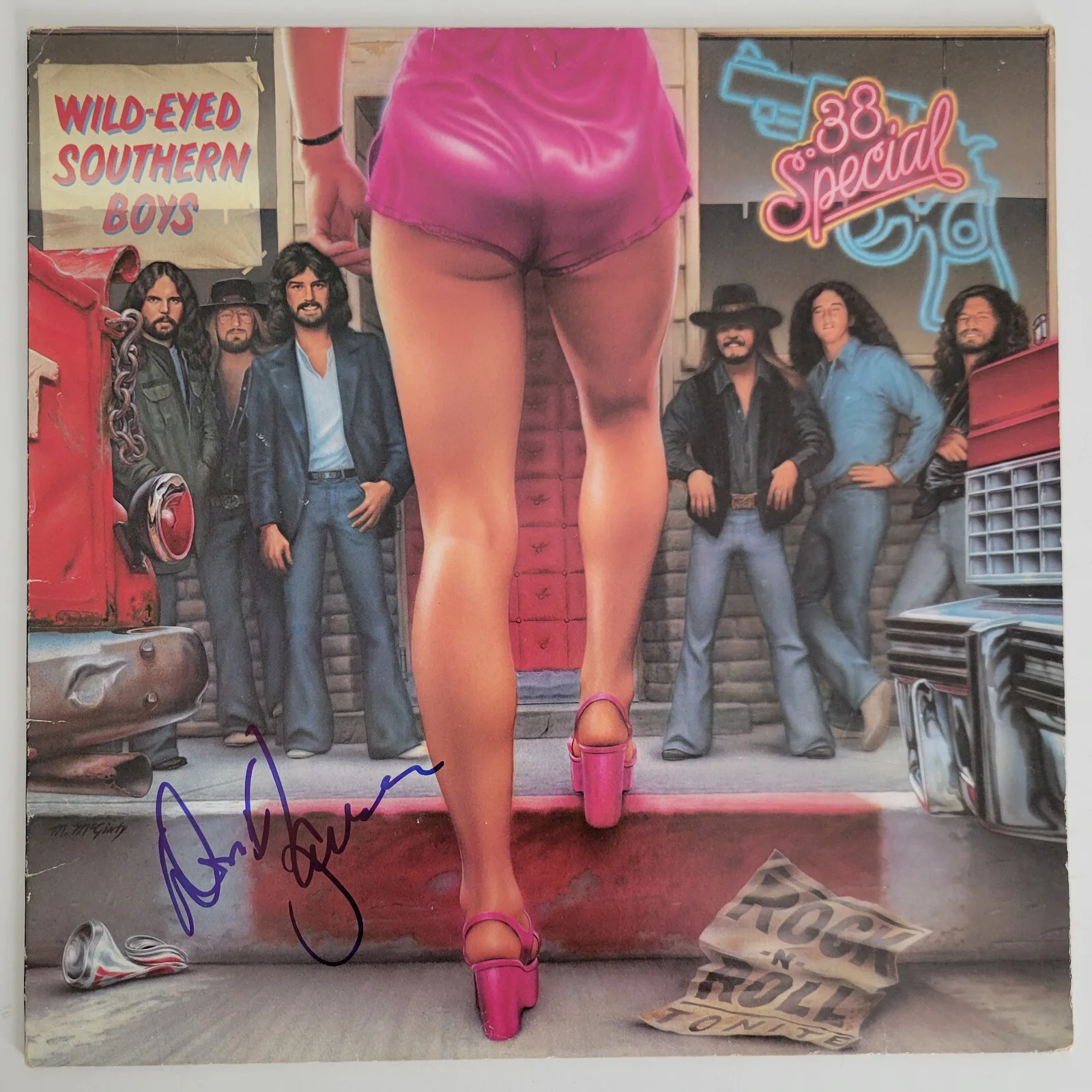 Don Barnes Signed 38 Special Wild Eyed Southern Boys Album COA Proof Autographed, изображение 3