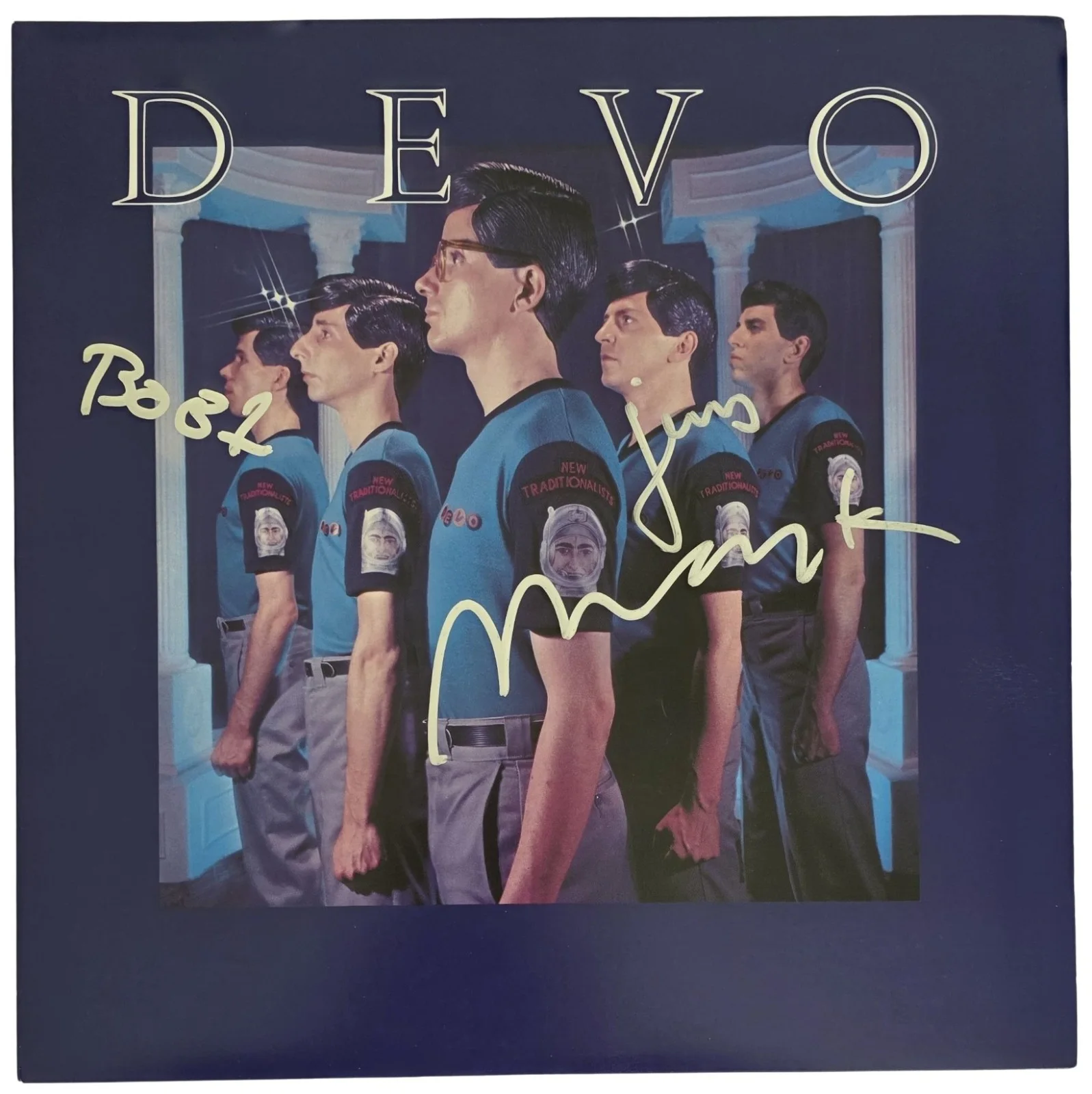 Devo Band Signed New Traditionalists Album COA Proof Autographed Vinyl Record, изображение 3