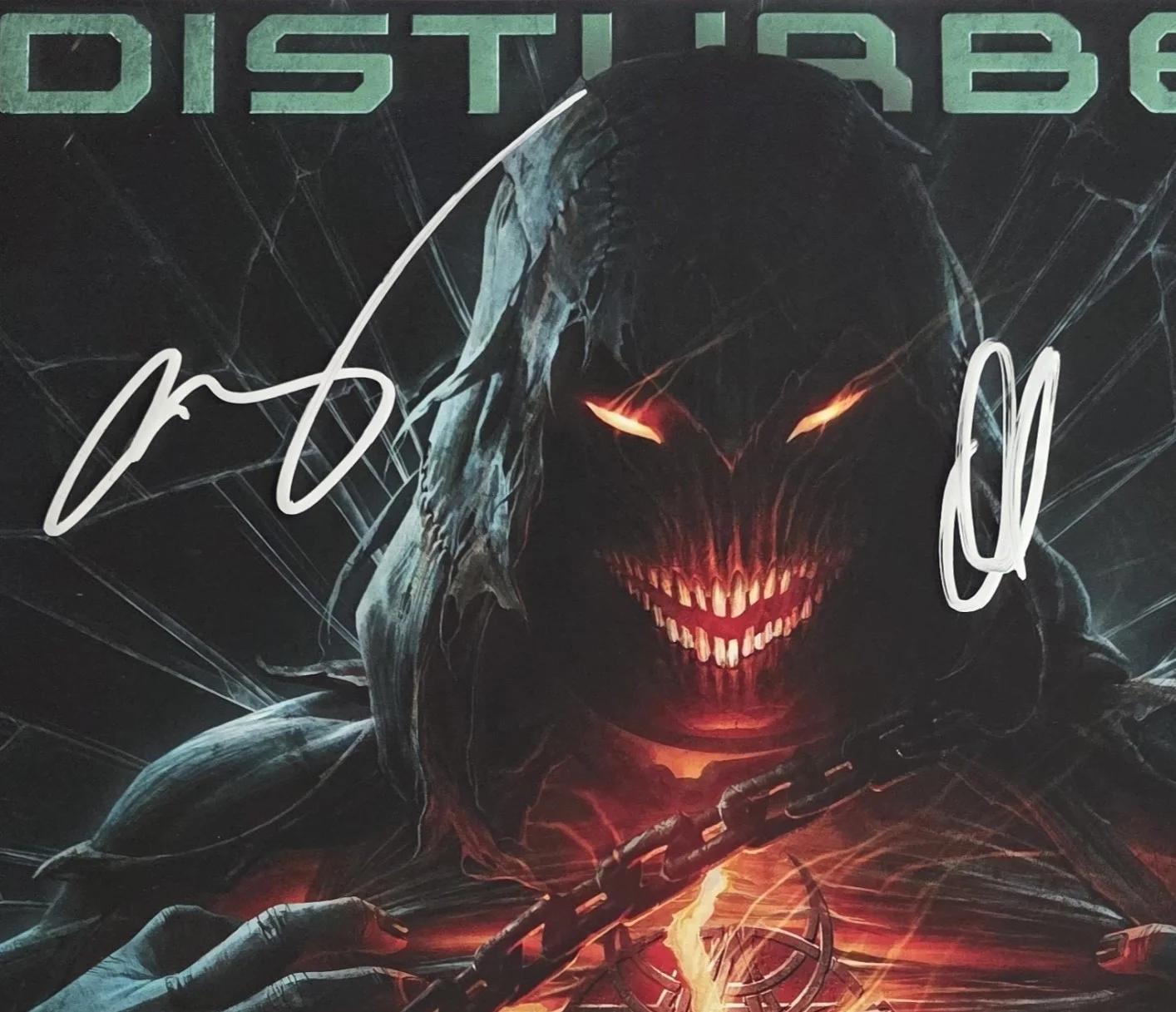 Disturbed Band Signed Divisive Album COA Eaxct Proof Autographed Vinyl Record, image 4