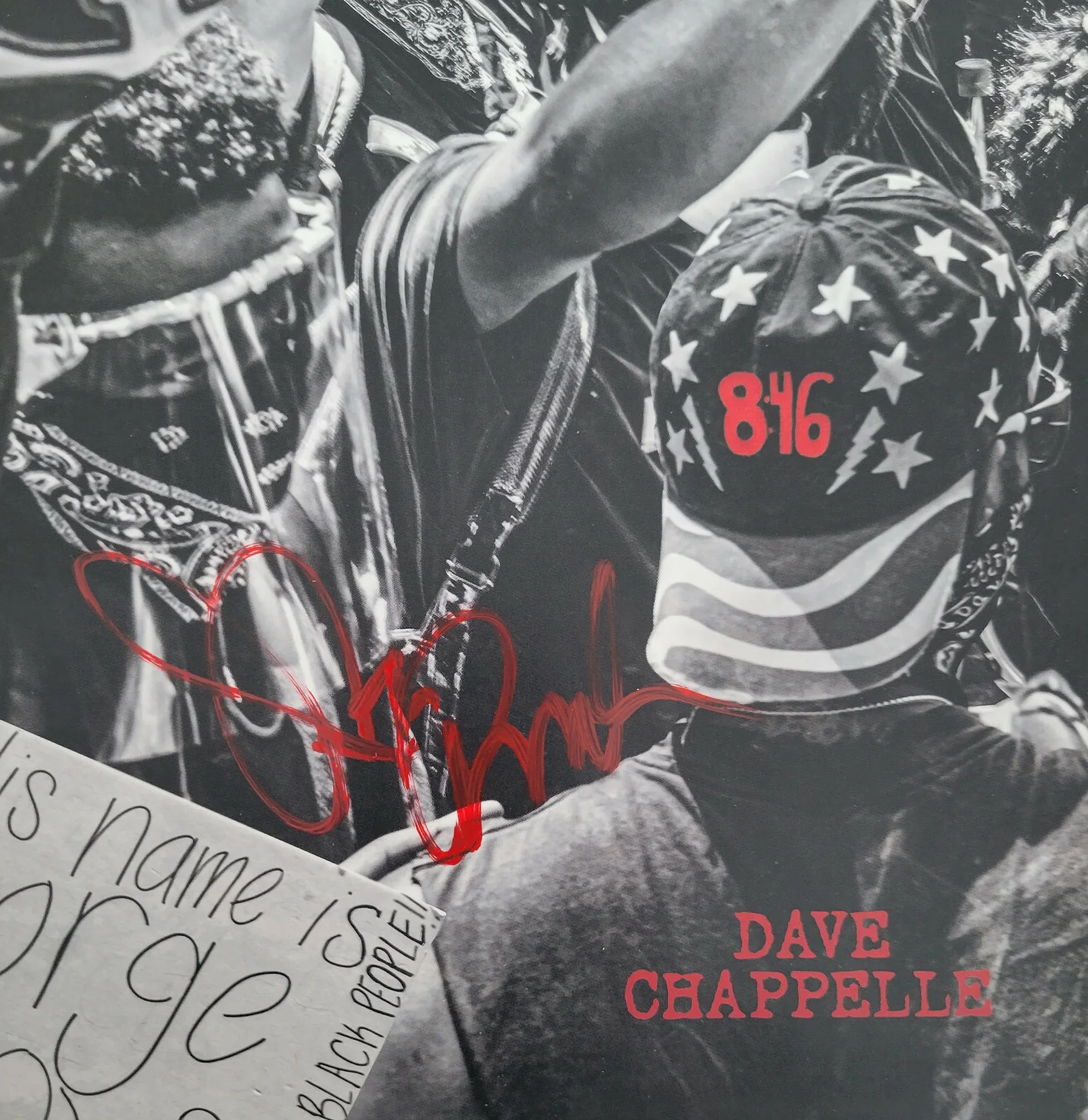 Dave Chappelle — Dave Chappelle Comedian signed 8:46 album COA proof autographed vinyl record, изображение 4